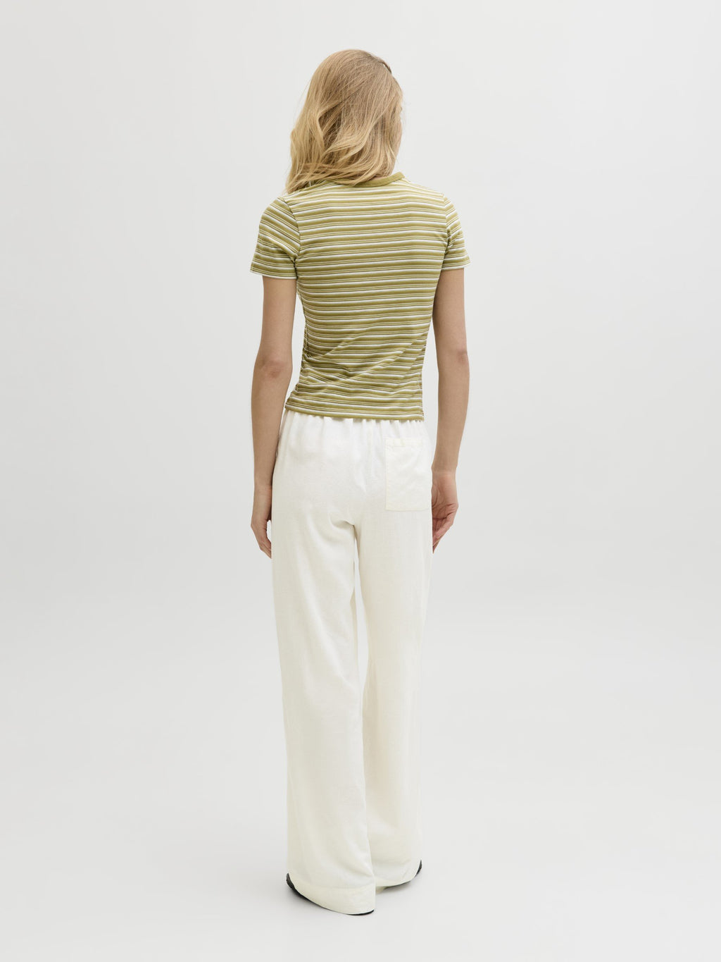Wide-leg JXALMIRA Wide-leg - Trousers - blanc de blanc