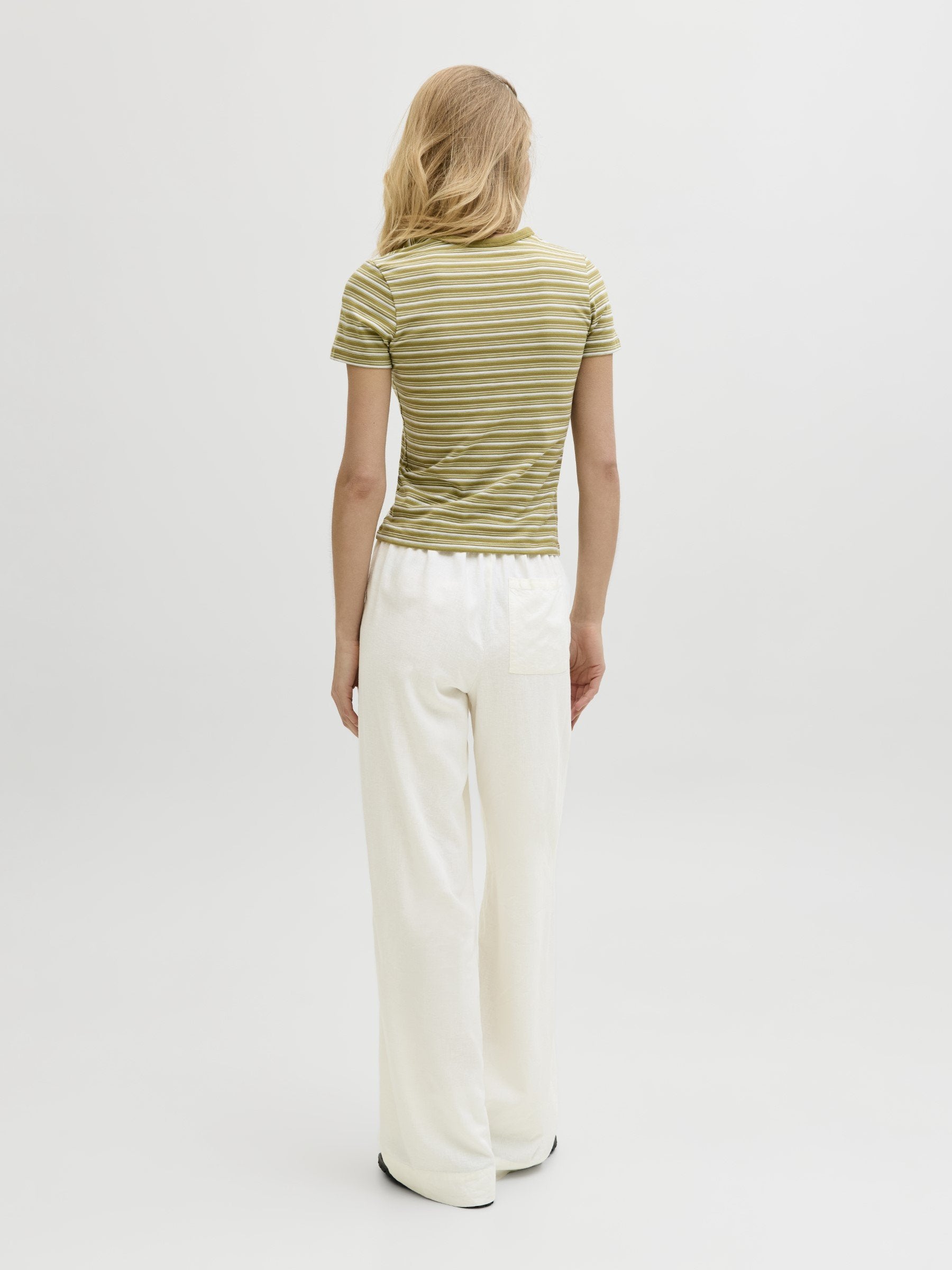 Wide-leg JXALMIRA Wide-leg - Trousers - blanc de blanc