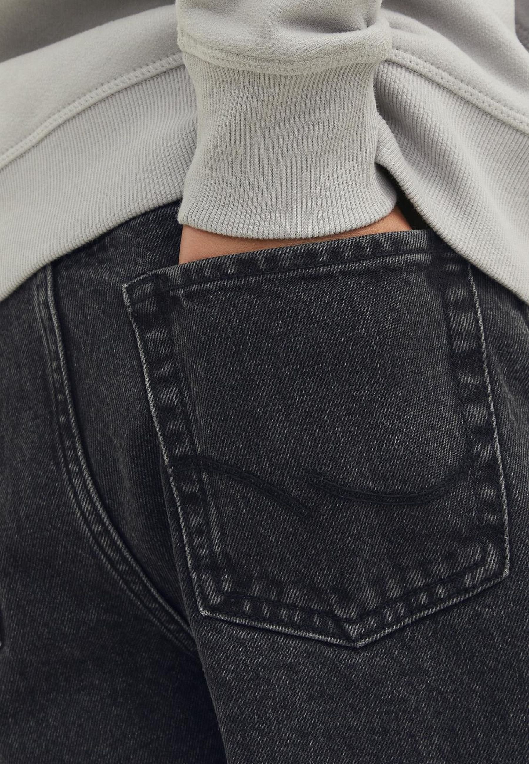 gy fit JJIALEX JJORIGINAL AKM 823 NOOS JNR Junior - Flared Jeans - black denim