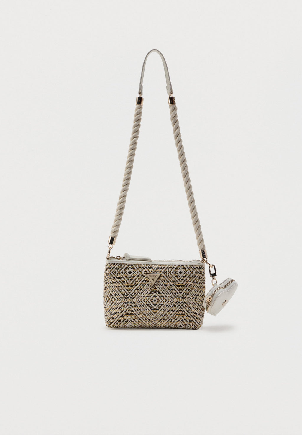 MINI CROSSBODY BAG UNISEX - Cross body bag - black/beige