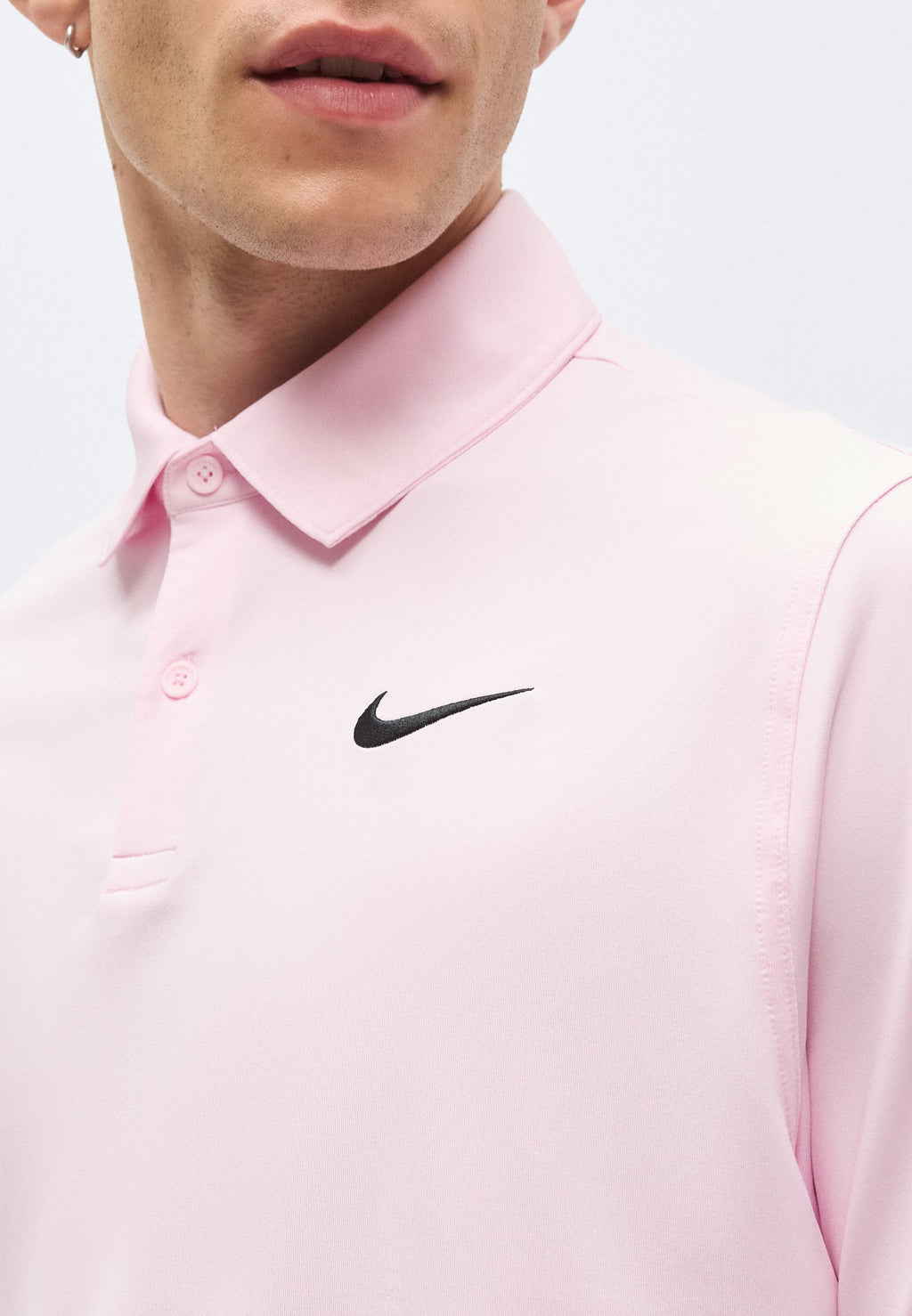VICTORY SOLID - Polo shirt - pink foam/black