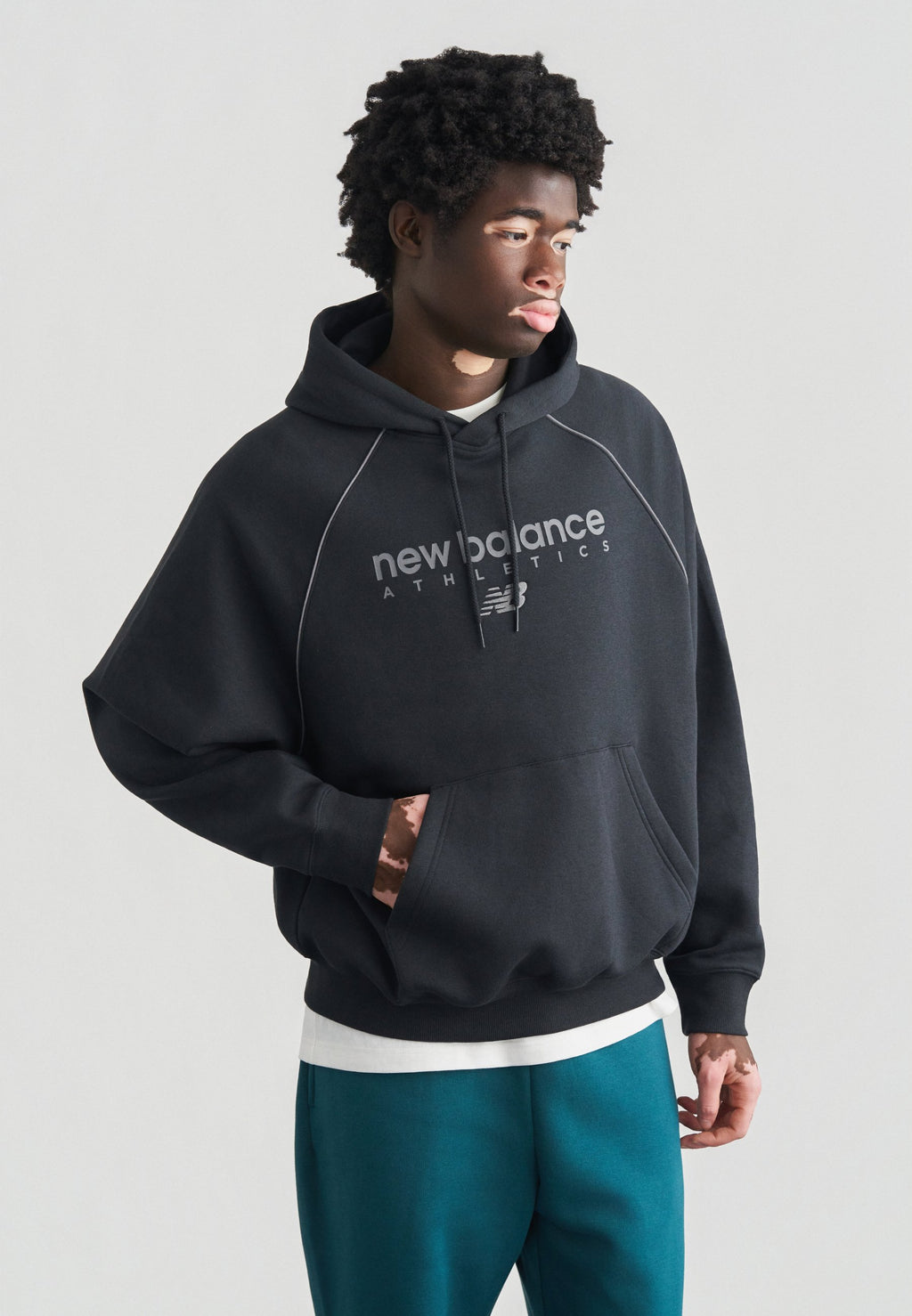 LINEAR GRAPHIC UNISEX - Hoodie - black