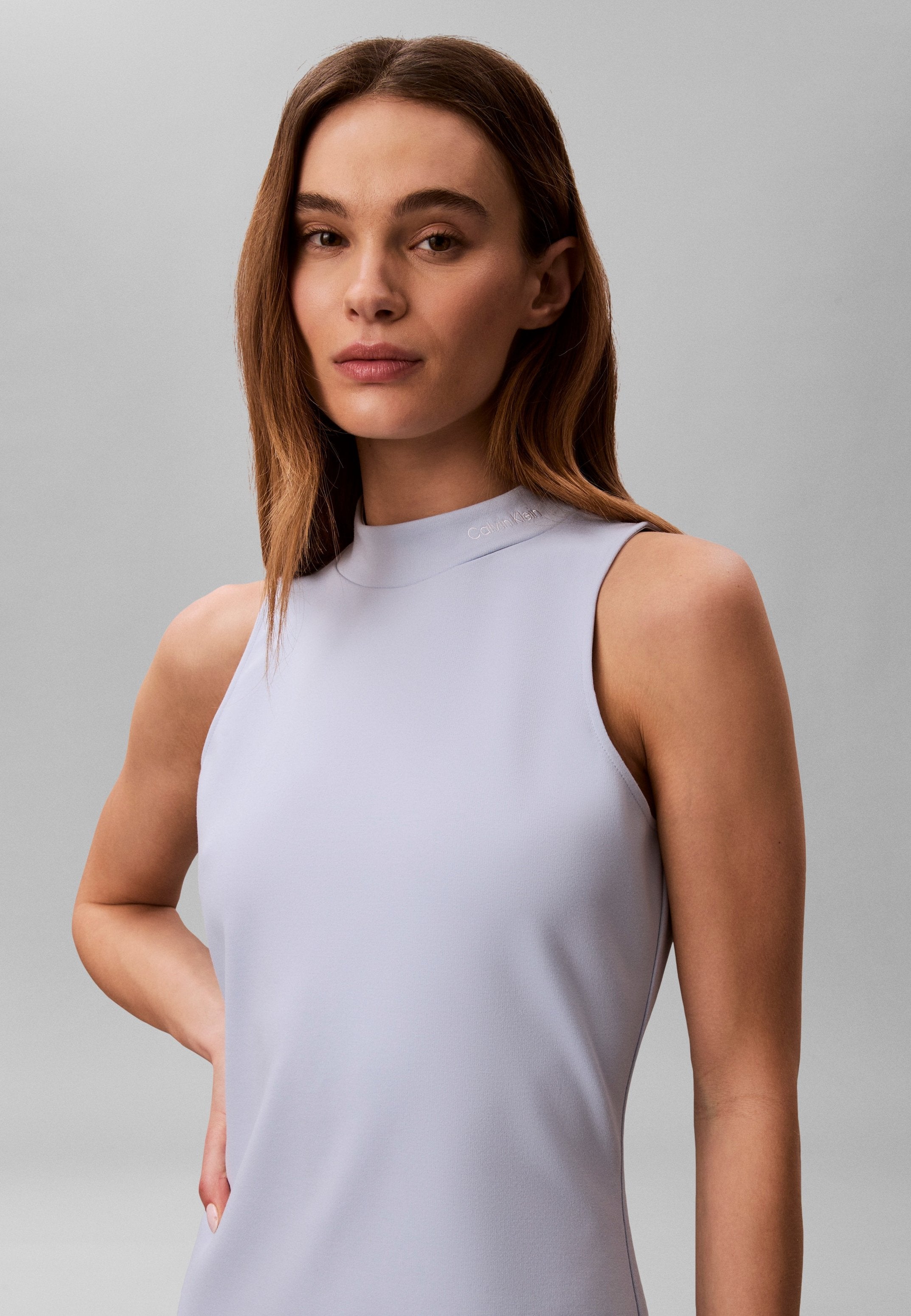 INTERLOCK - Jersey dress - breezy blue