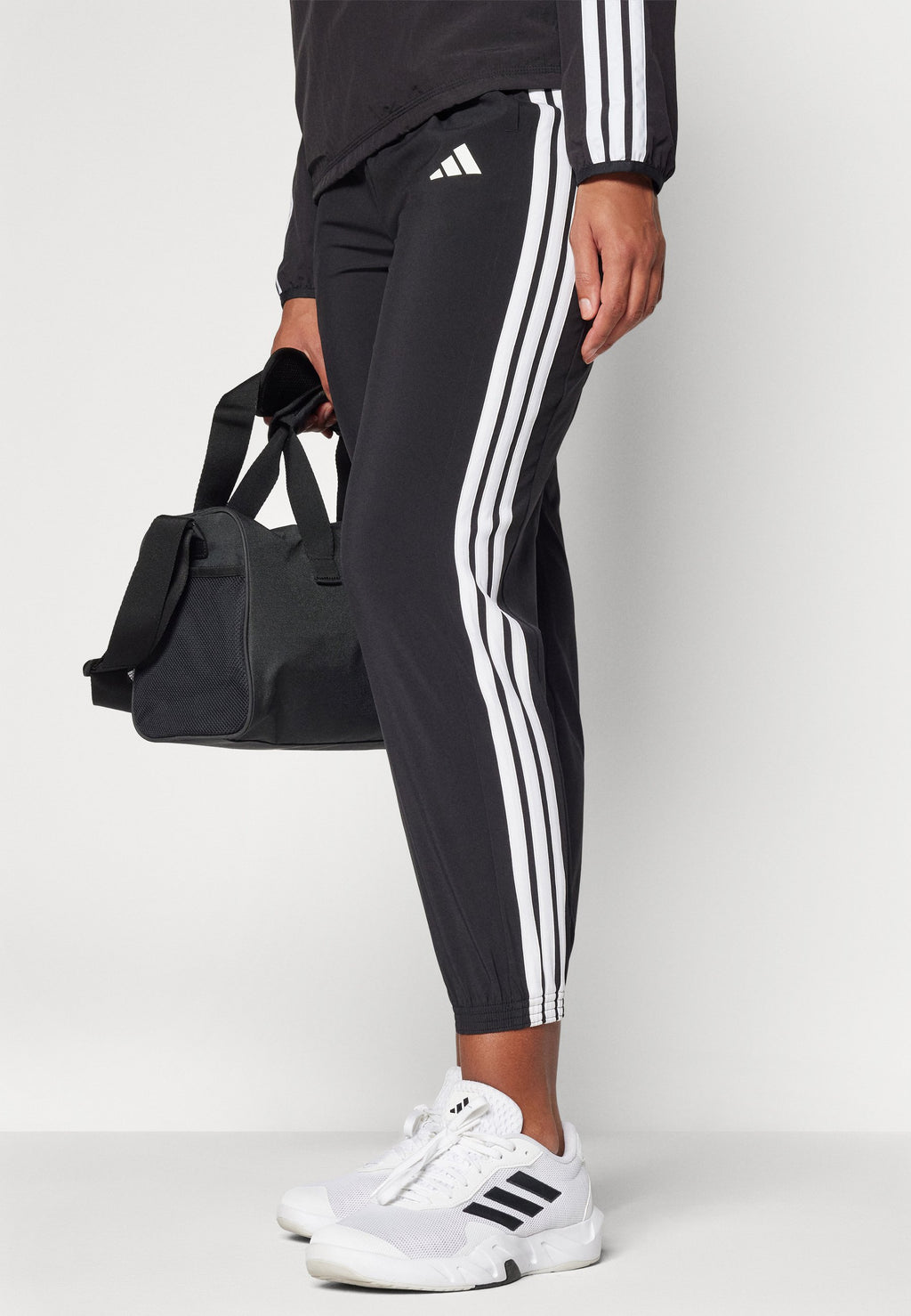 Tracksuit bottoms - black/white