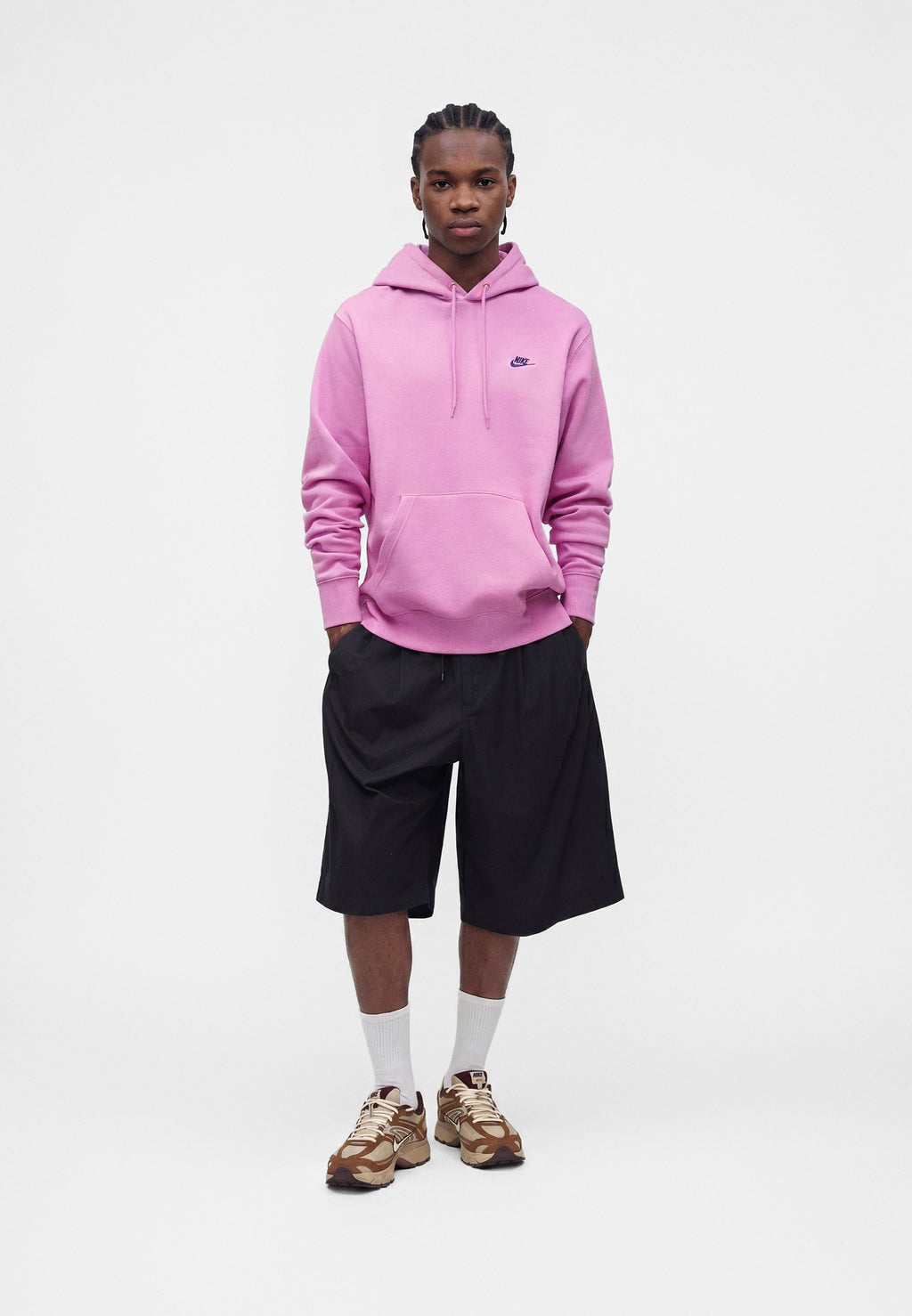 CLUB HOODIE - Kapüşonlu Üst - magenta/lacivert