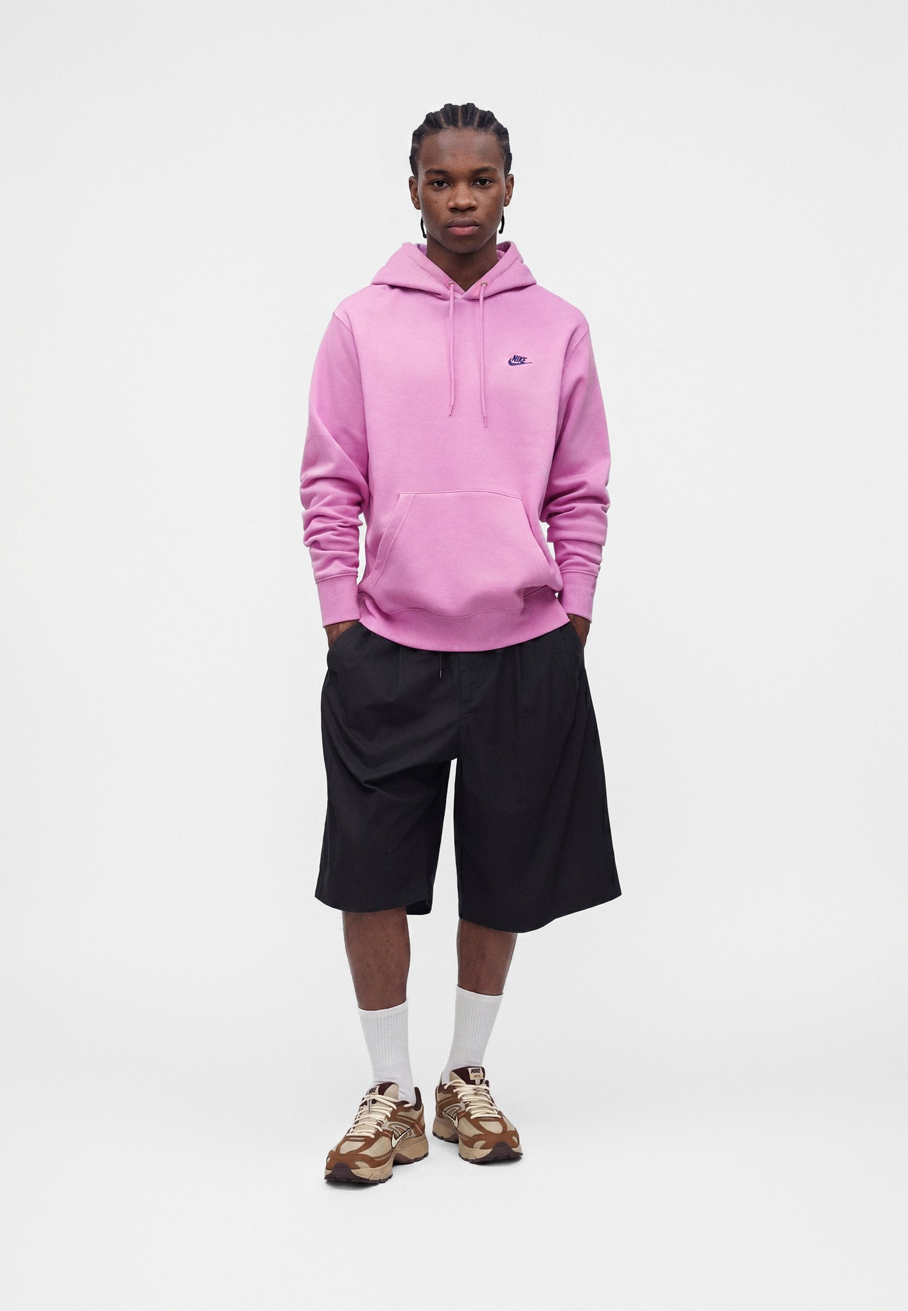 CLUB HOODIE - Hoodie - magenta/midnight navy