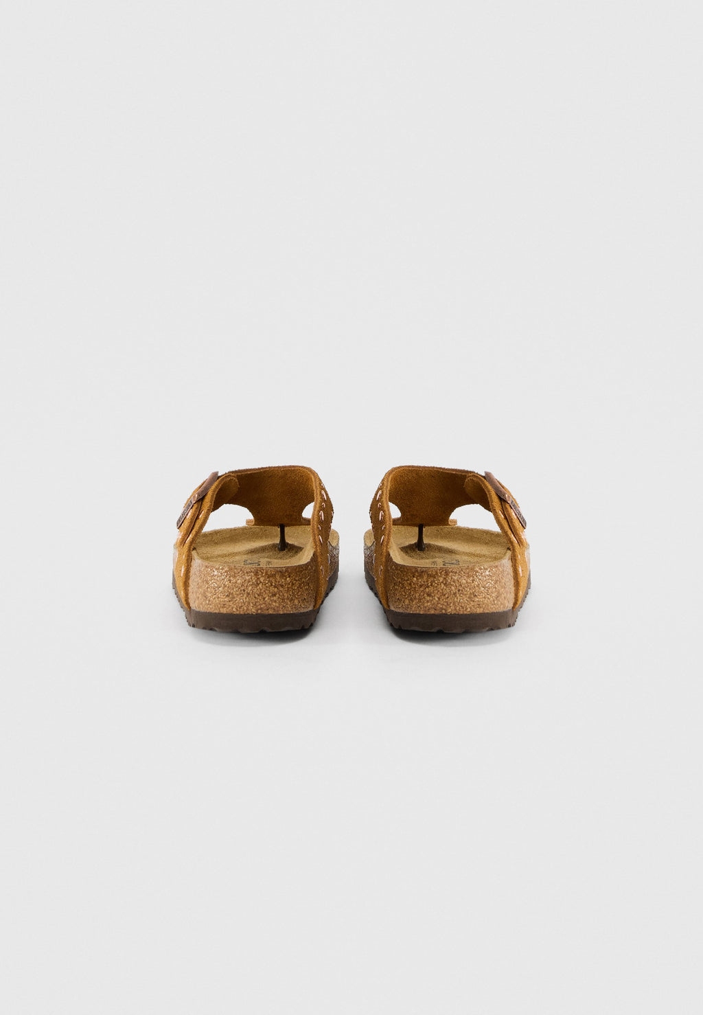 GIZEH RIVET LEVE MINKN REGULAR - T-bar sandals - mink