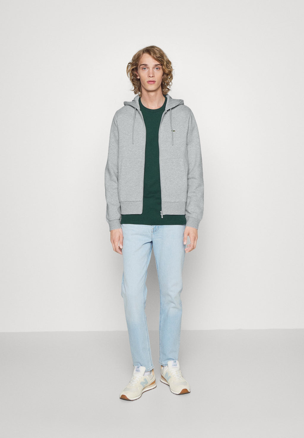 Zip-up sweatshirt - argent chine
