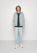 Zip-up sweatshirt - argent chine
