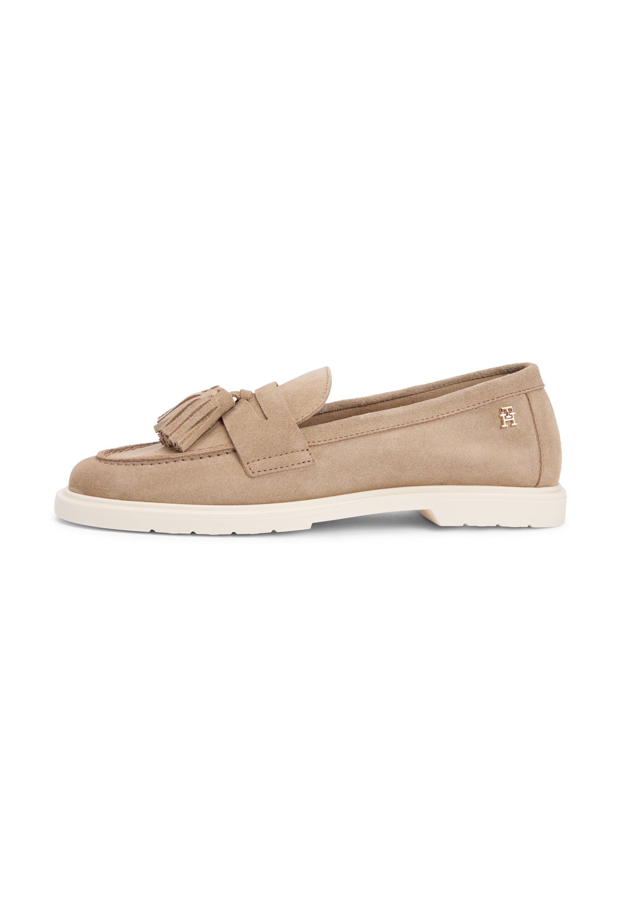 LIGHTWEIGHT SUEDE TASSEL LOAFERS - Slip-ons - sandalwood