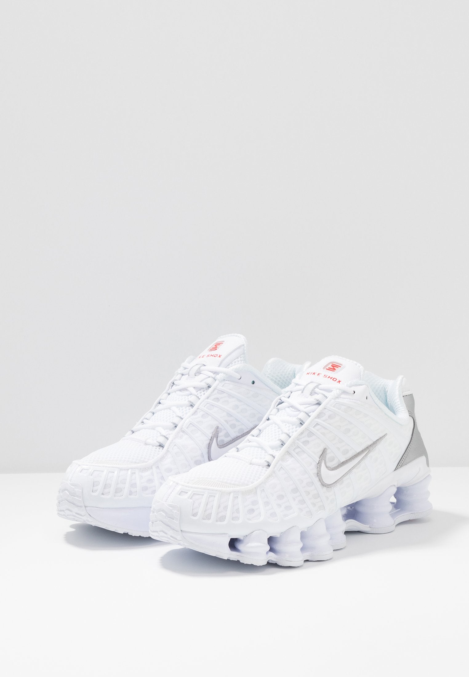 SHOX TL - Trainers - white metallic silver max orange white