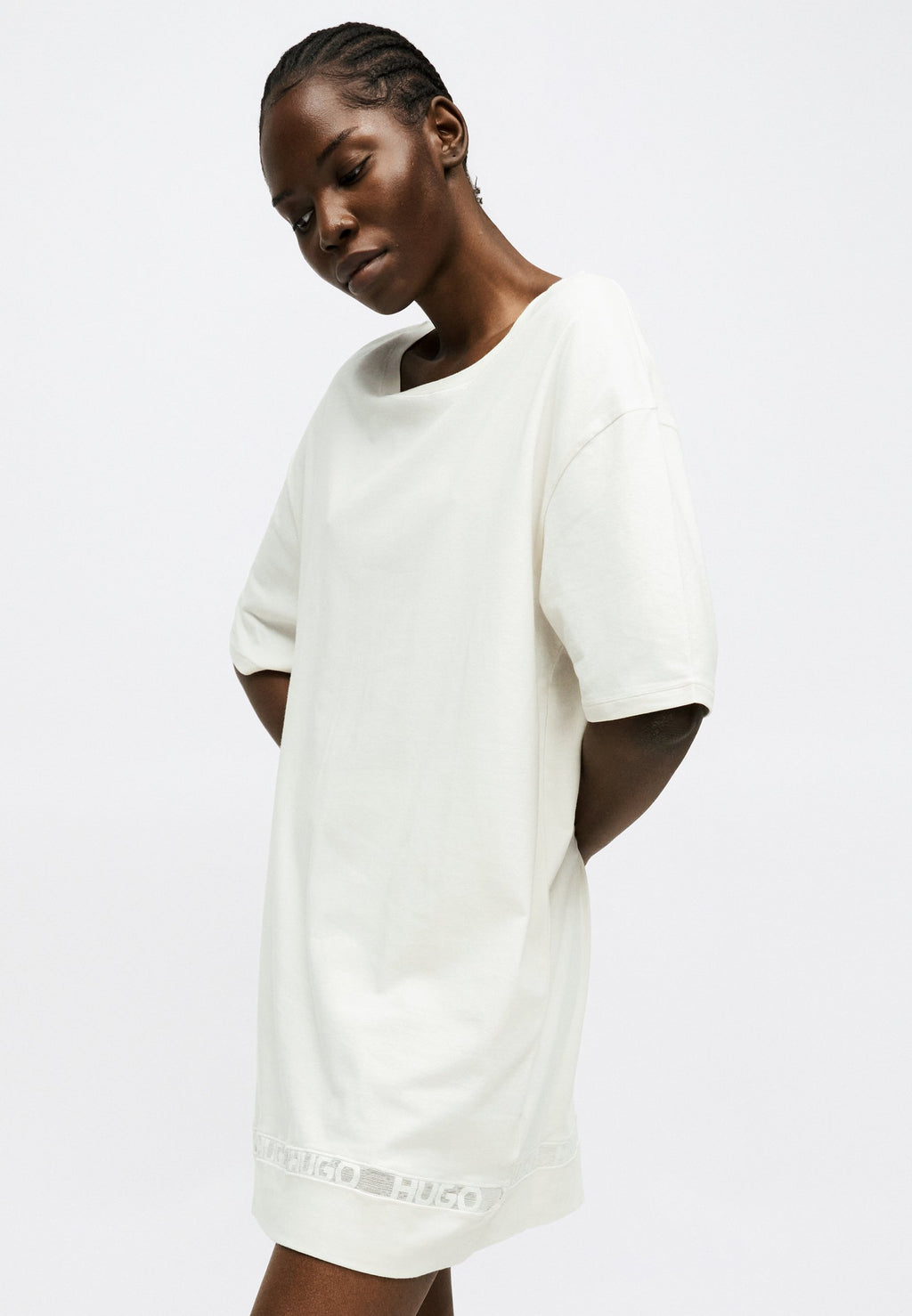 LOGO NIGHTY - Nightie - open white