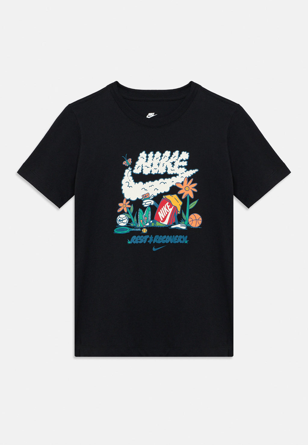 TEE AMPLE REPOS UNISEXE - T-shirt imprimé - black