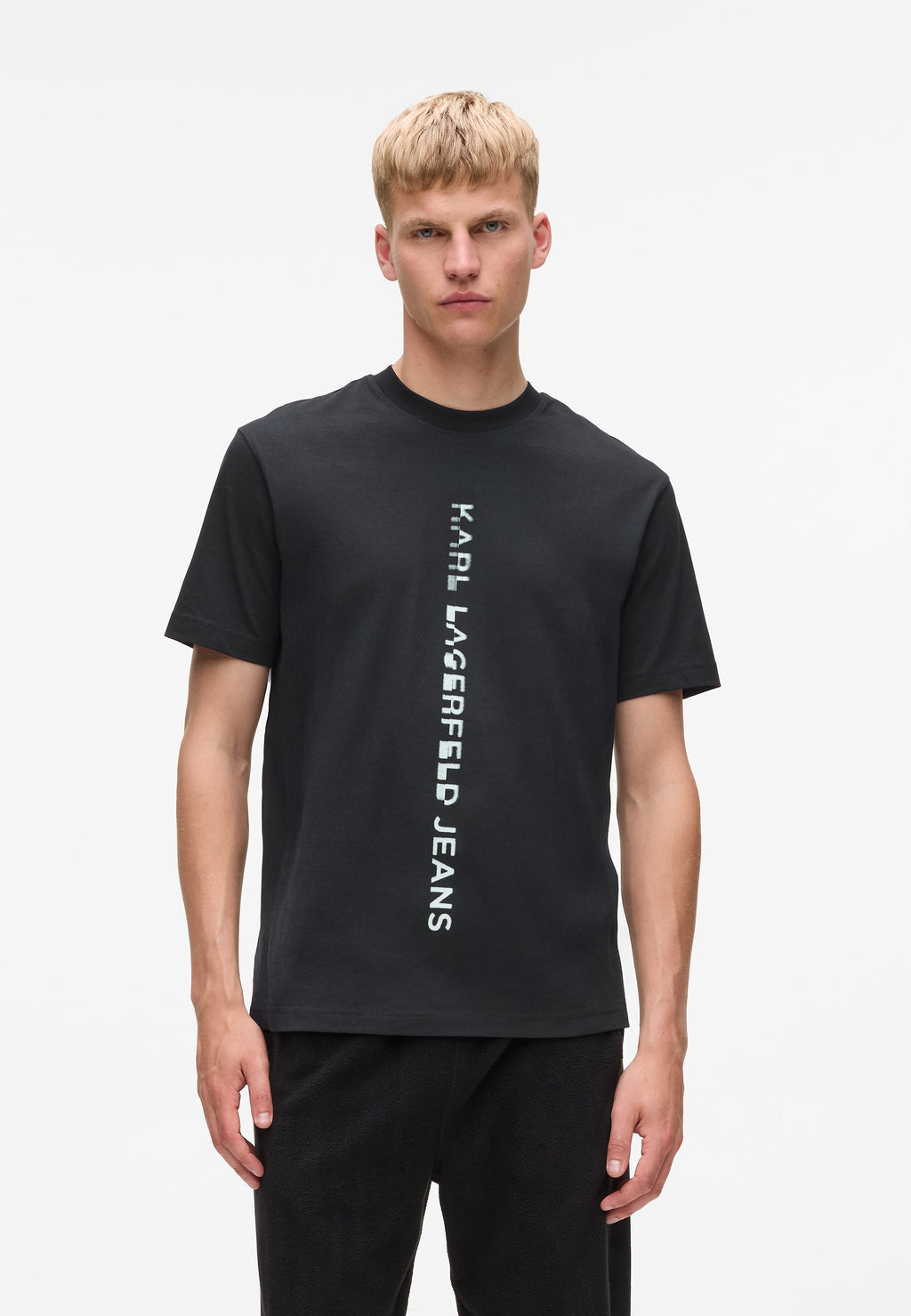 VERTICAL LOGO - Print T-shirt - black