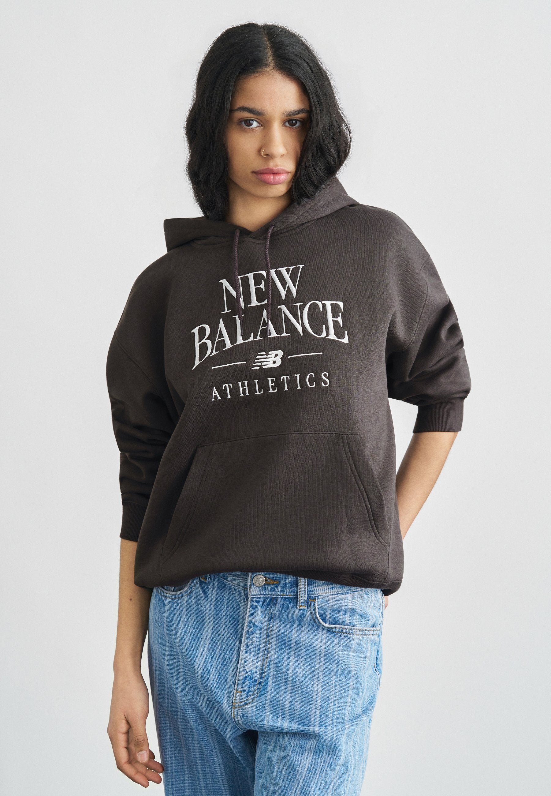 LINEAR HERITAGE HOODIE - Hoodie - faded black