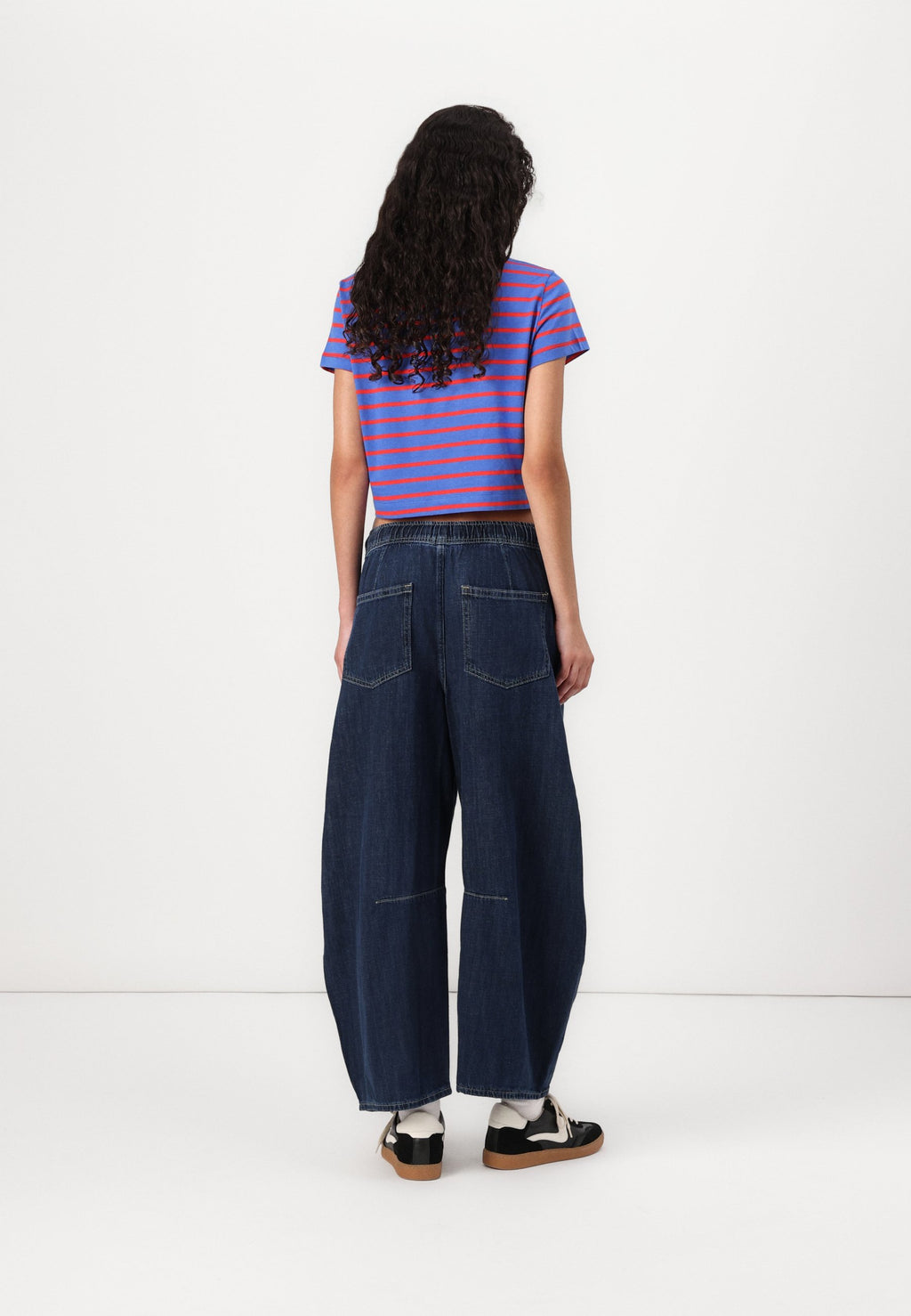 HORSESHOE PULL ON HERRICK - Wide Leg - dark indigo