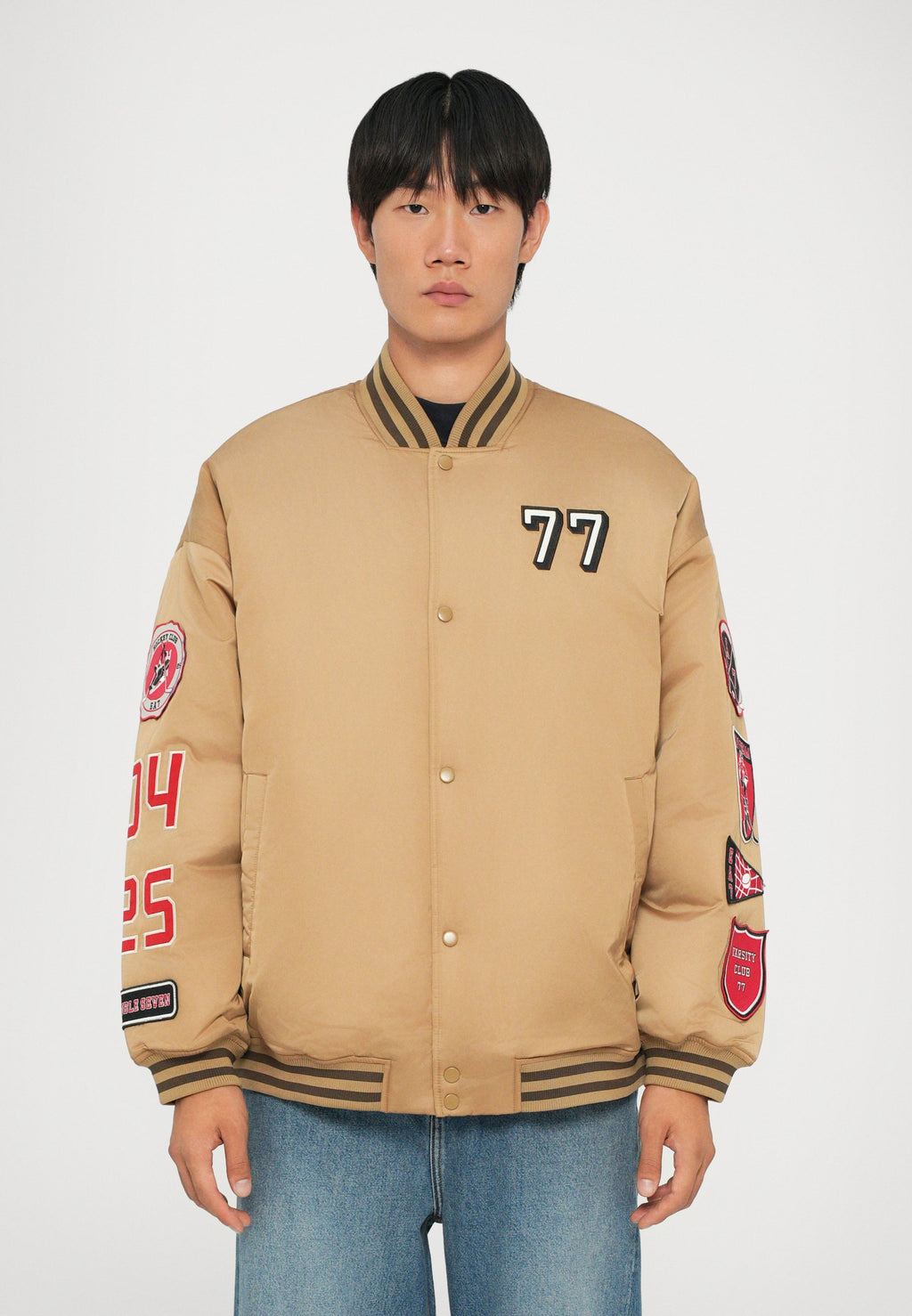 TRAIN GRAPHIC SERIES JACKET HOCKEY - Bomber Jacket - beige