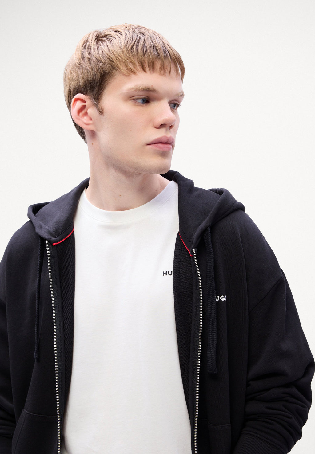 DAPO ZIP - Zip-up sweatshirt - black