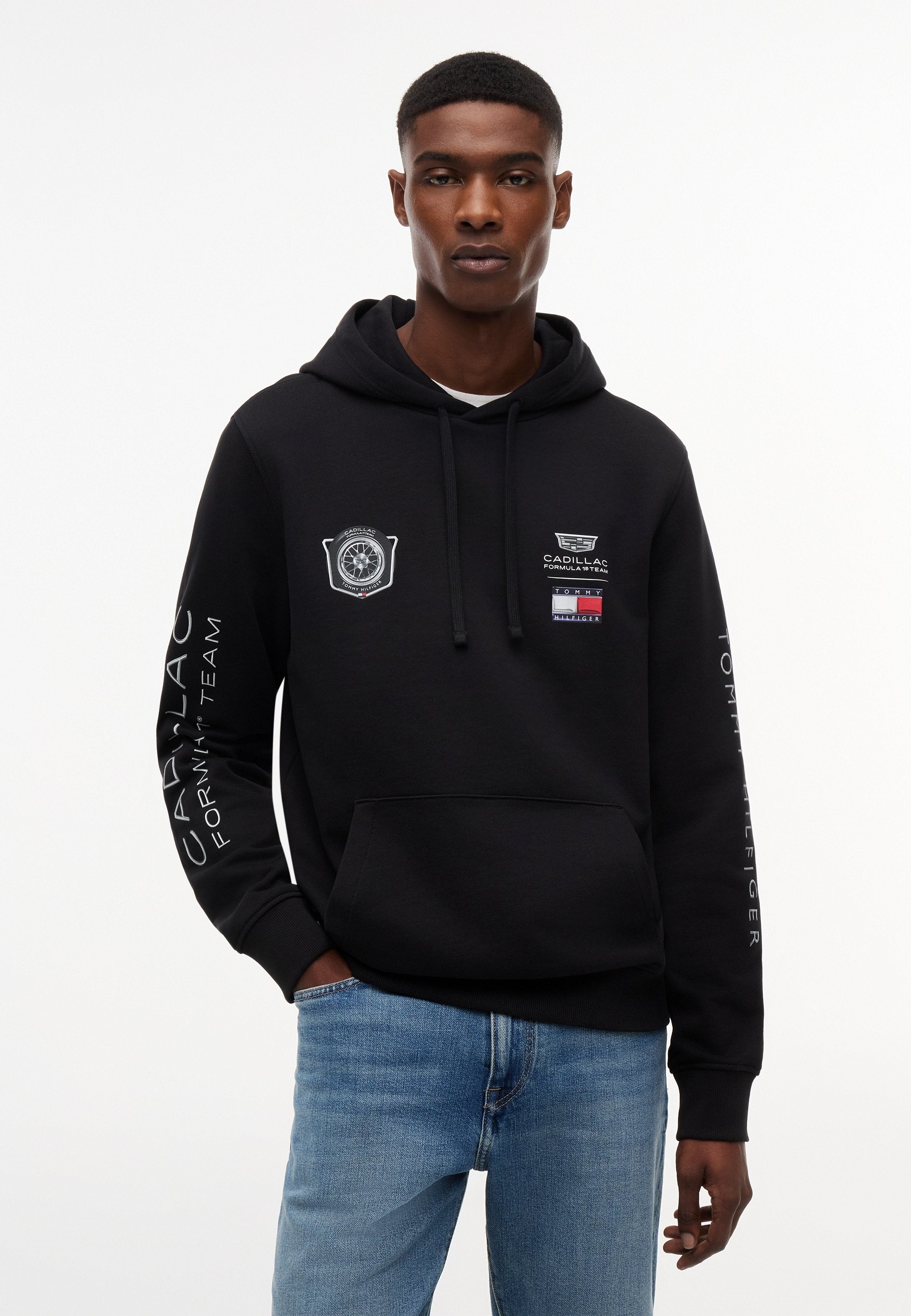 TH X CADILLAC FORMULA 1 TEAM CAR GRAPHIC HOODIE UNISEX - Hoodie - black