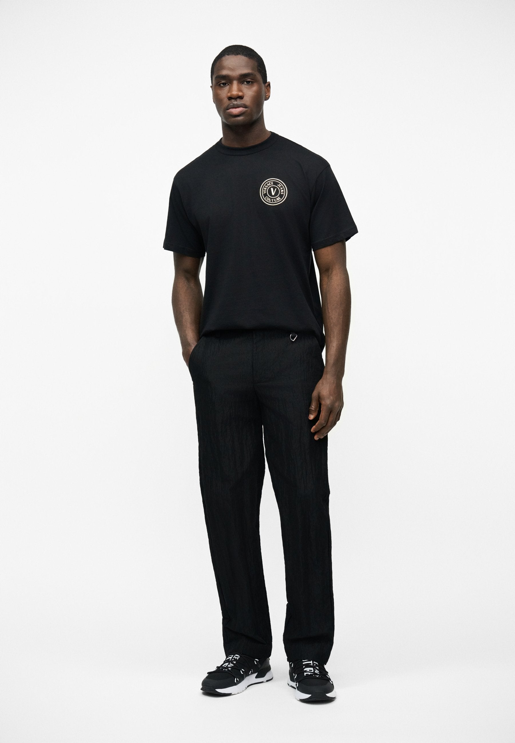 EMBLEM UNISEX - Basic T-shirt - black/gold-coloured