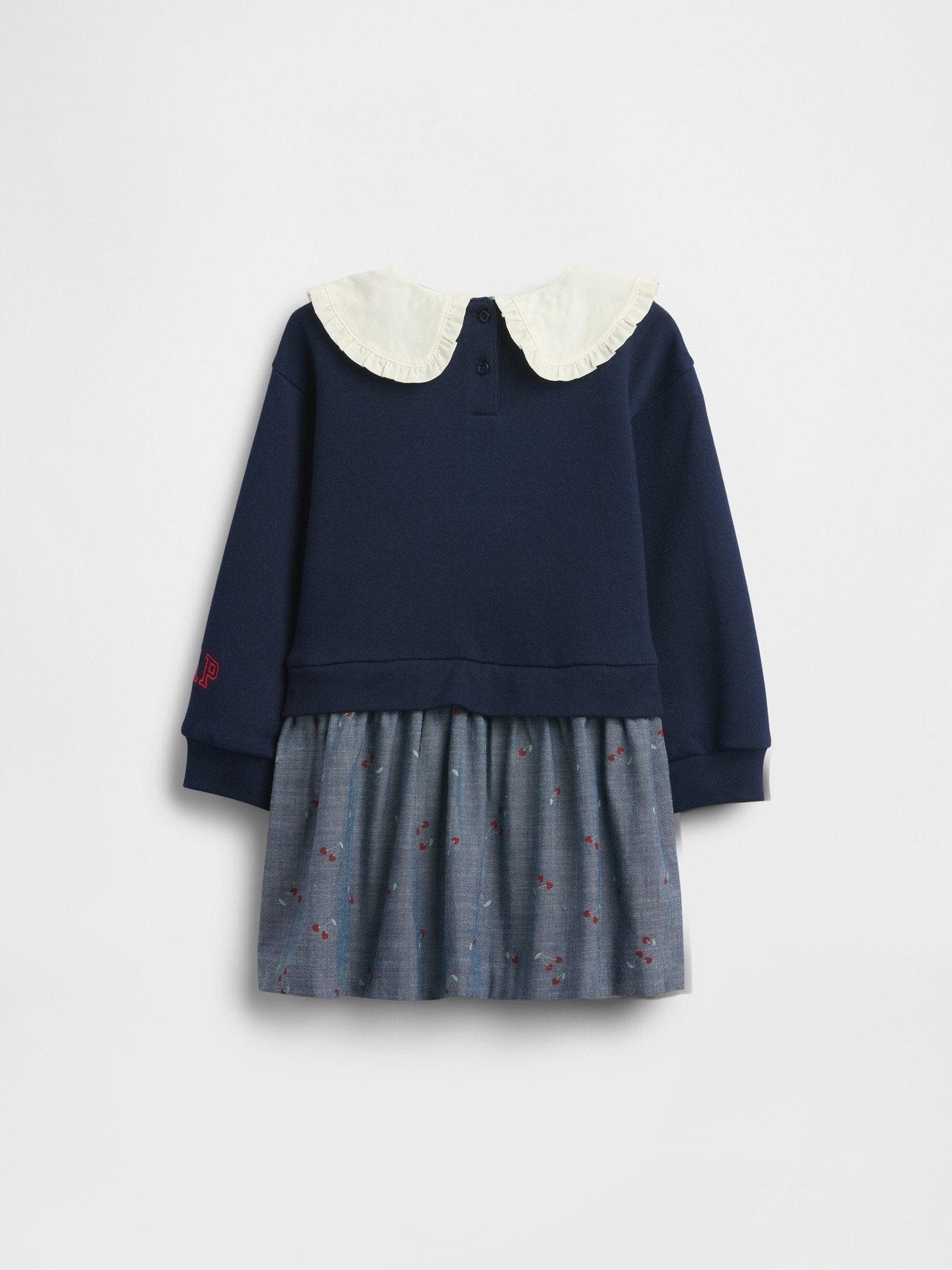 BABY & TODDLER SNOOPY RUFFLE COLLAR SWEATSHIRT DRESS - Day dress - dark blue
