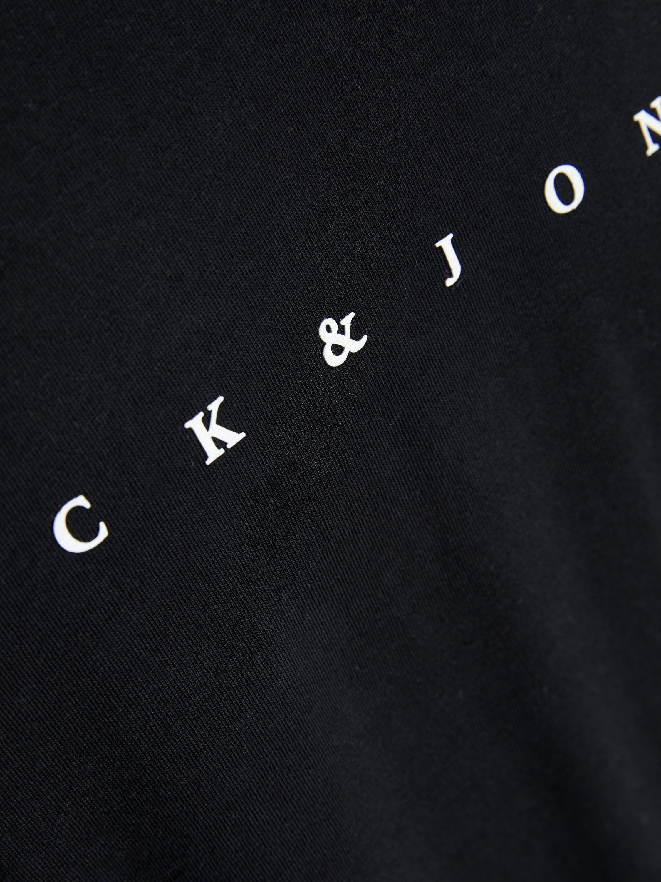 JJESTAR JJ TEE SS NOOS - Print T-shirt - black