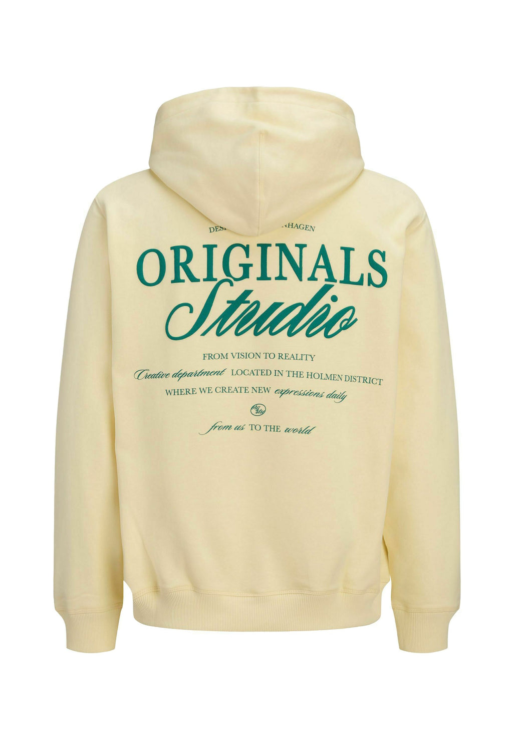 JORNORREBRO TYPO BACK SWEAT HOOD SN - Hoodie - pastel yellow