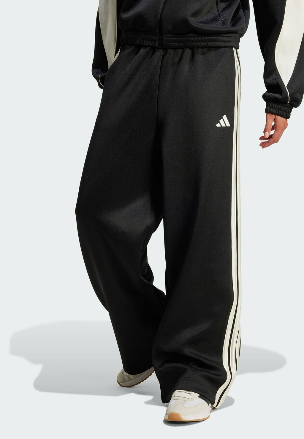 W STADIUM TP - Tracksuit bottoms - black white