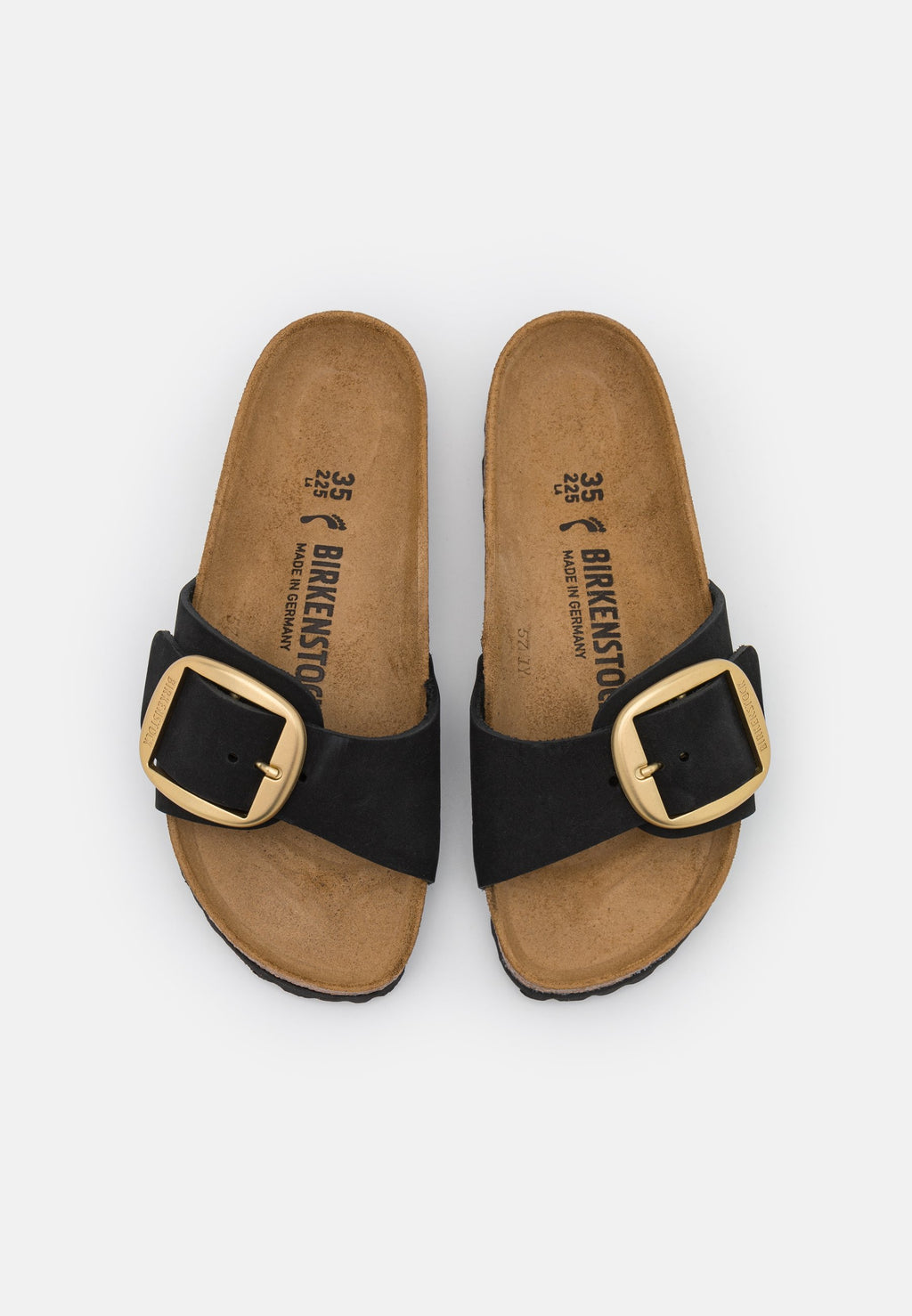MADRID BIG BUCKLE NARROW - Sandals - black