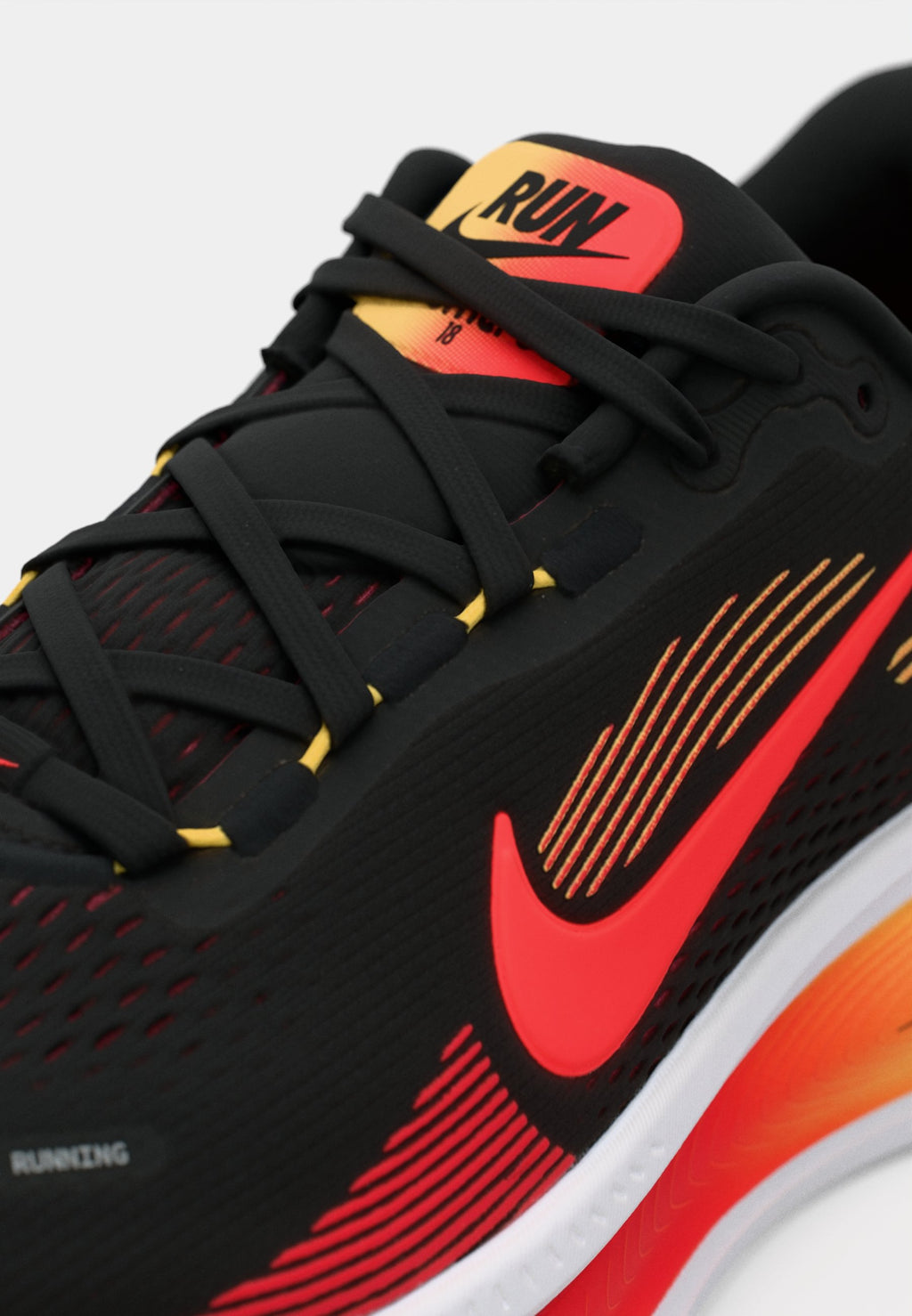 VOMERO UNISEX - Road running shoes - black/bright crimson/light crimson/topaz gold-coloured/white/team red