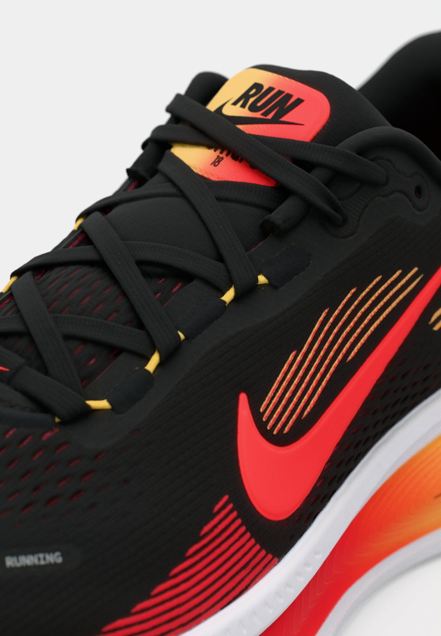 VOMERO UNISEX - Road running shoes - black/bright crimson/light crimson/topaz gold-coloured/white/team red