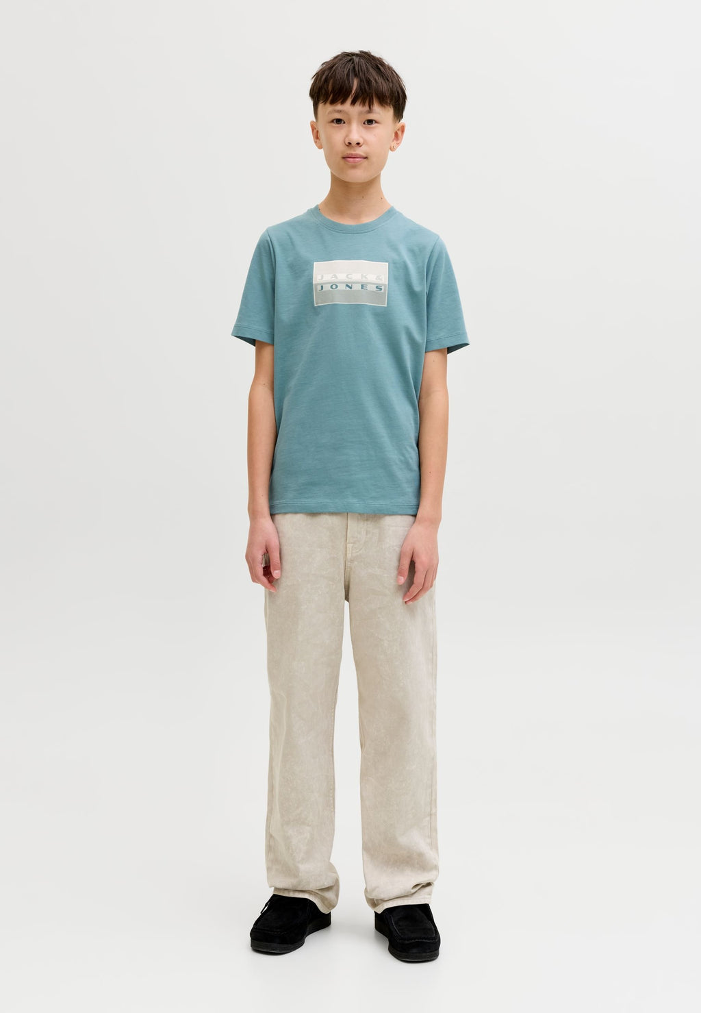 JCOFUSION DOTS PRINT TEE SS CN SN JNR - Print T-shirt - north atlantic