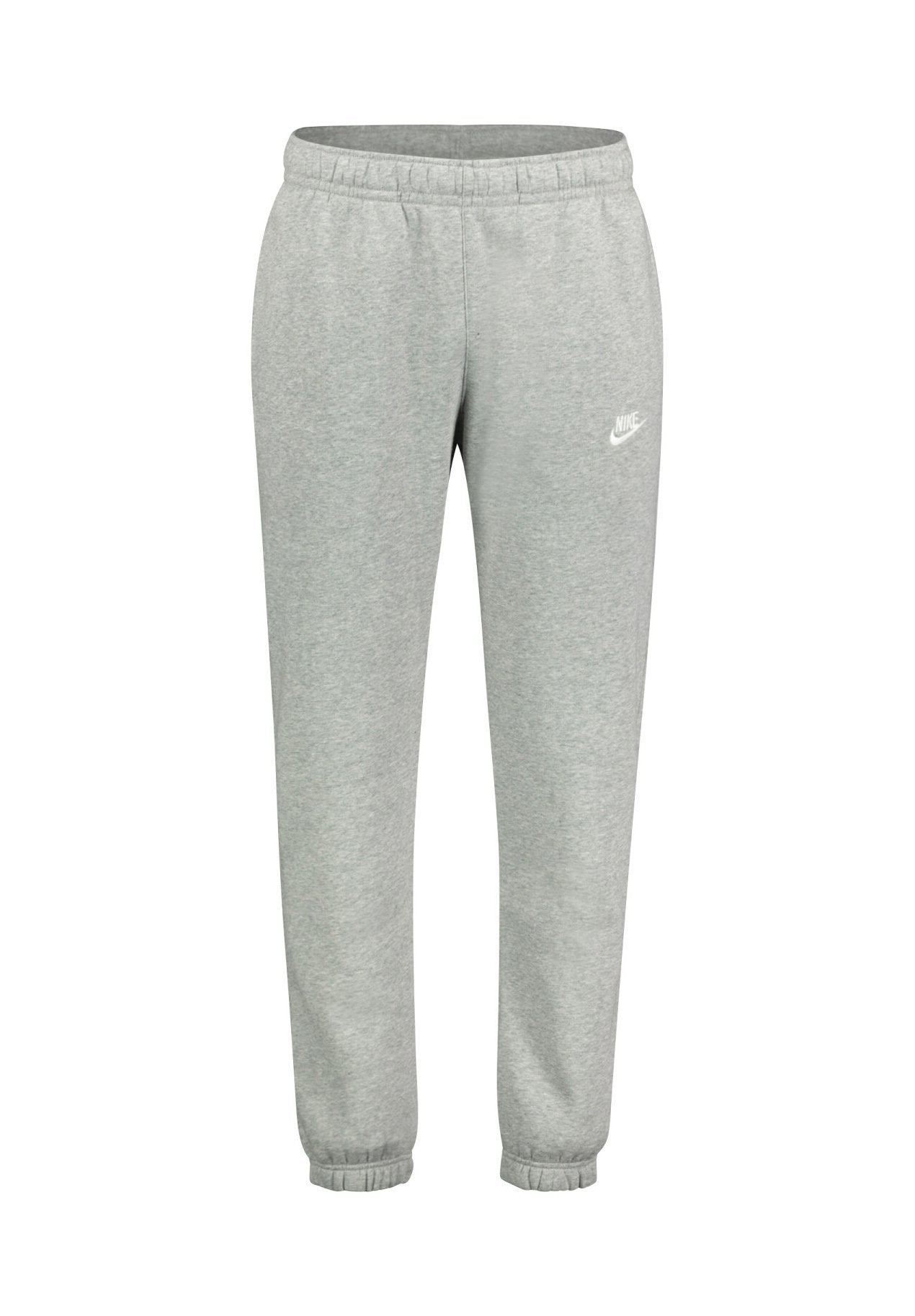 M NK CLUB BB CUFF PANT - Tracksuit bottoms - dk grey heather lt smoke grey white