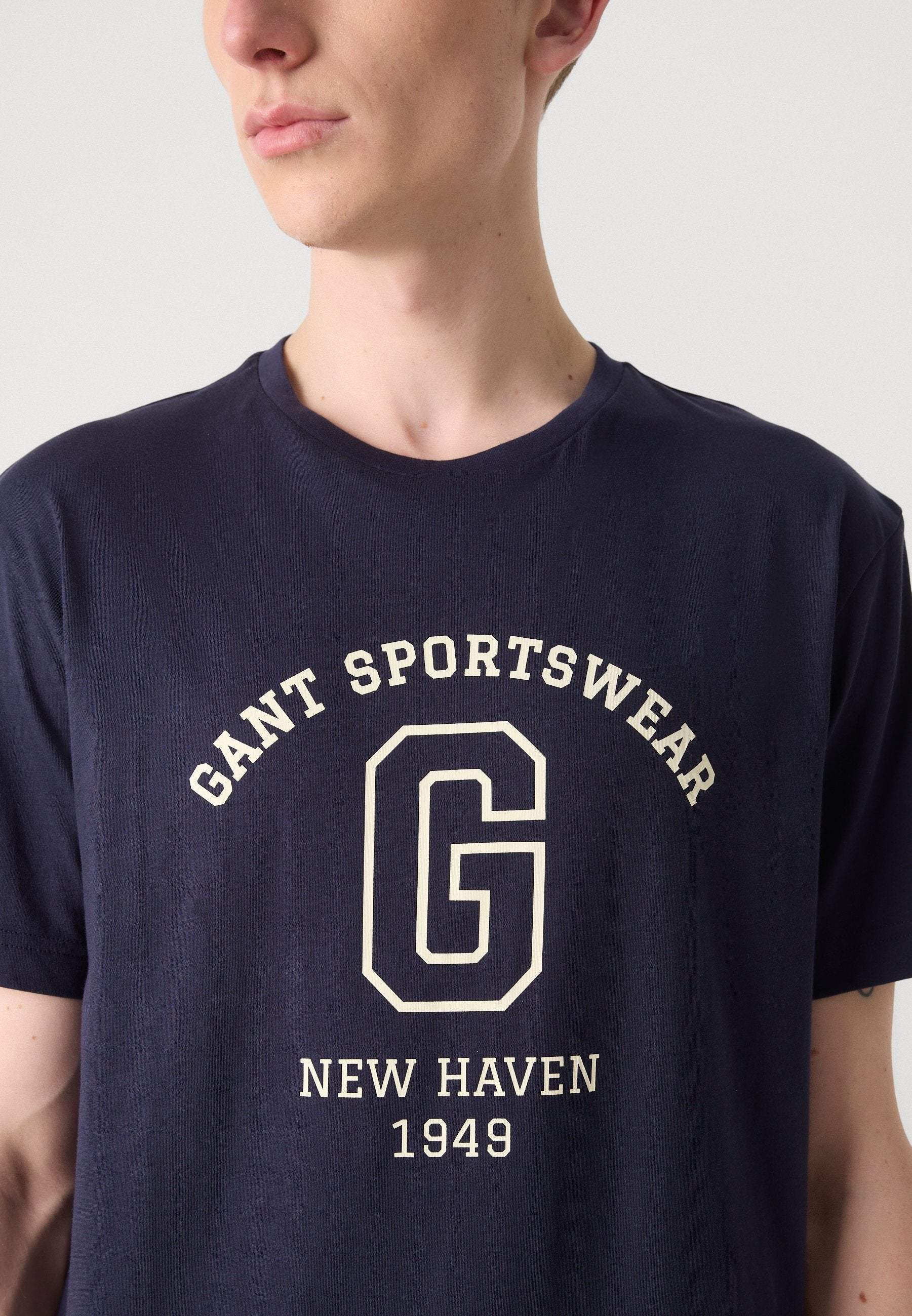 GRAPHIC - Print T-shirt - evening blue