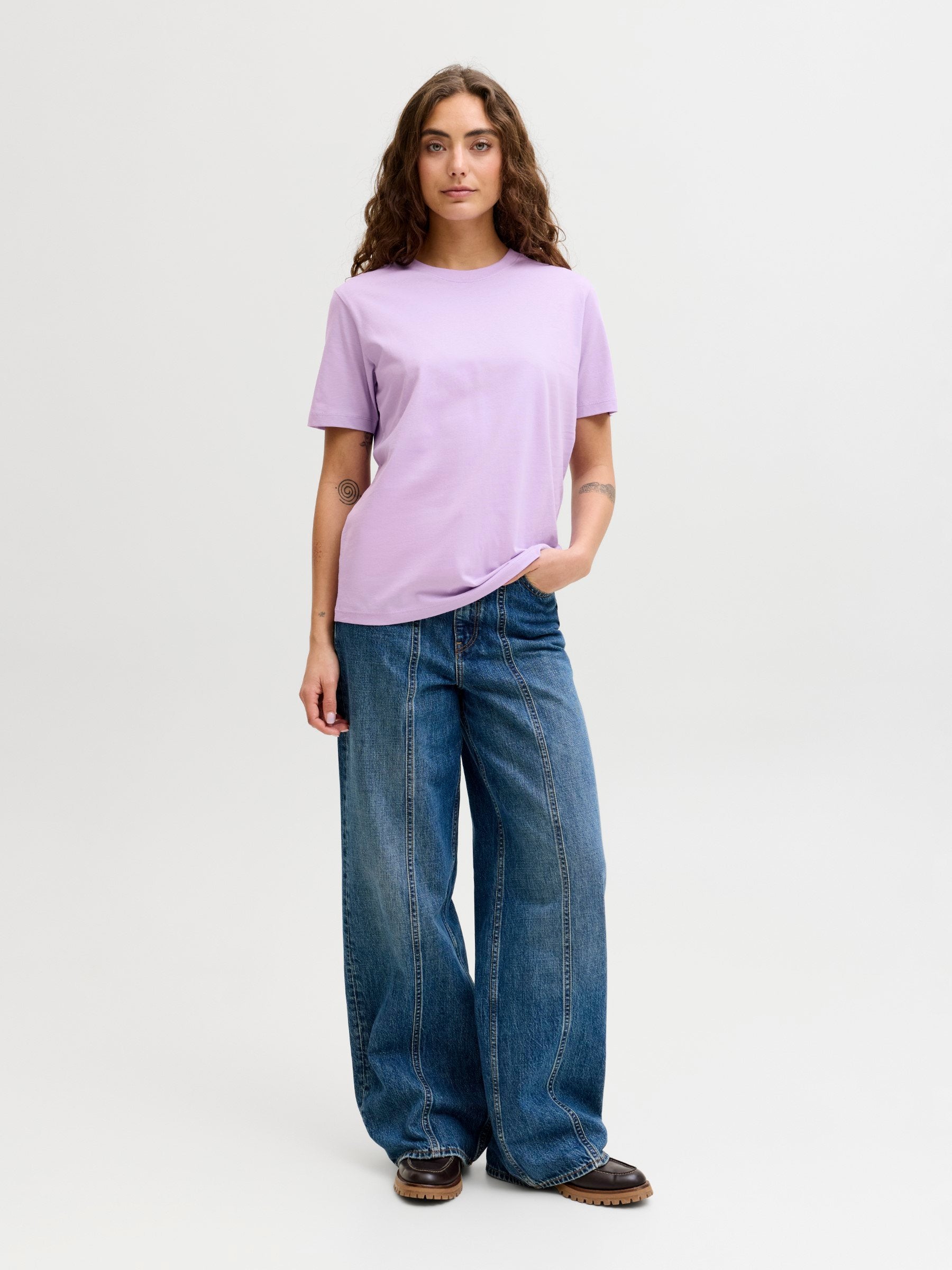 JXANNA EVERY TEE - Basic Tişört - mor gül