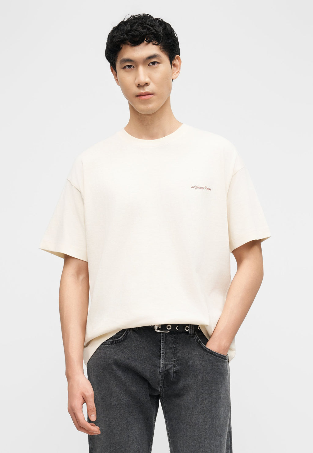 T- - Print T-shirt - antique white