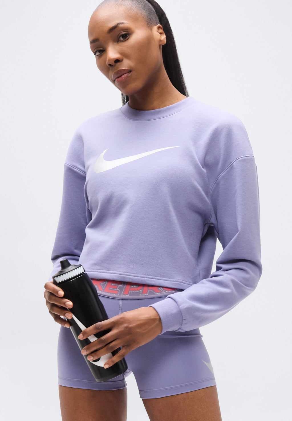 CREW - Sweat-shirt - violet/argenté/blanc