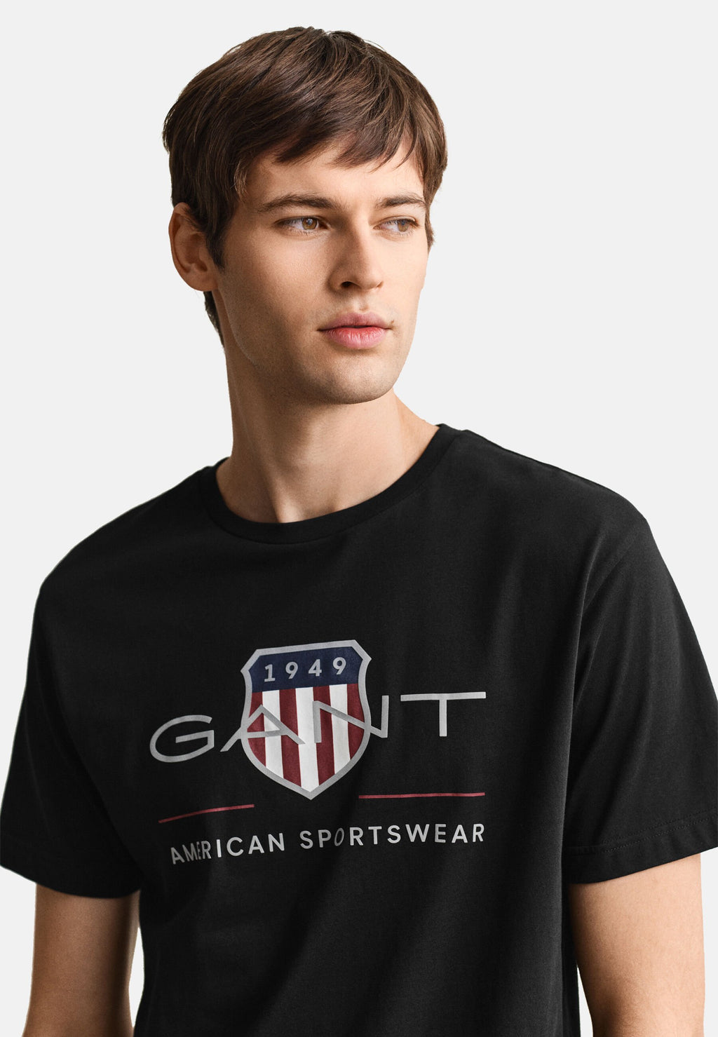 REG ARCHIVE SHIELD SS T-SHIRT - Print T-shirt - black