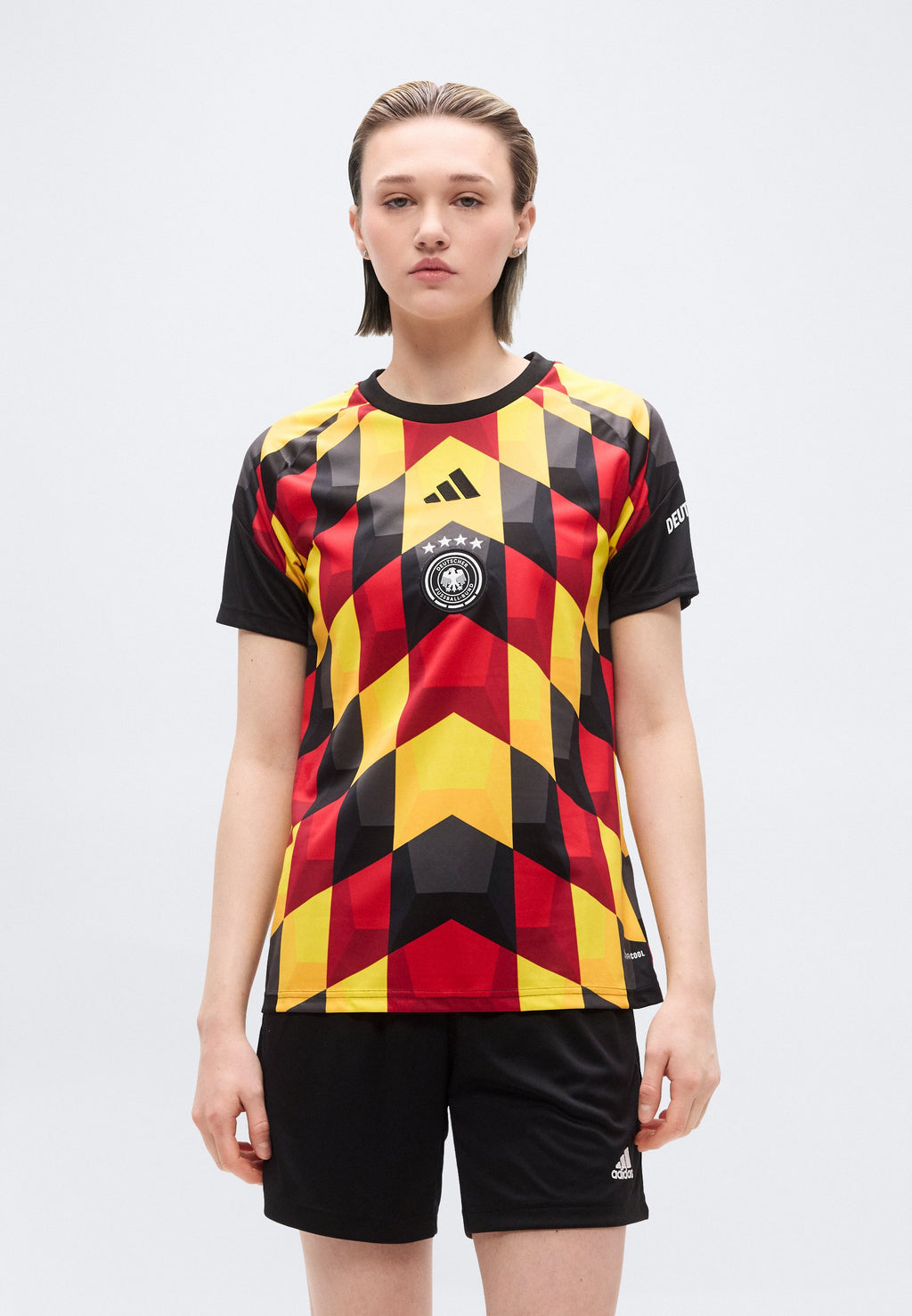 GERMANY 26 HOME PRE MATCH  - National team wear - black/team yellow