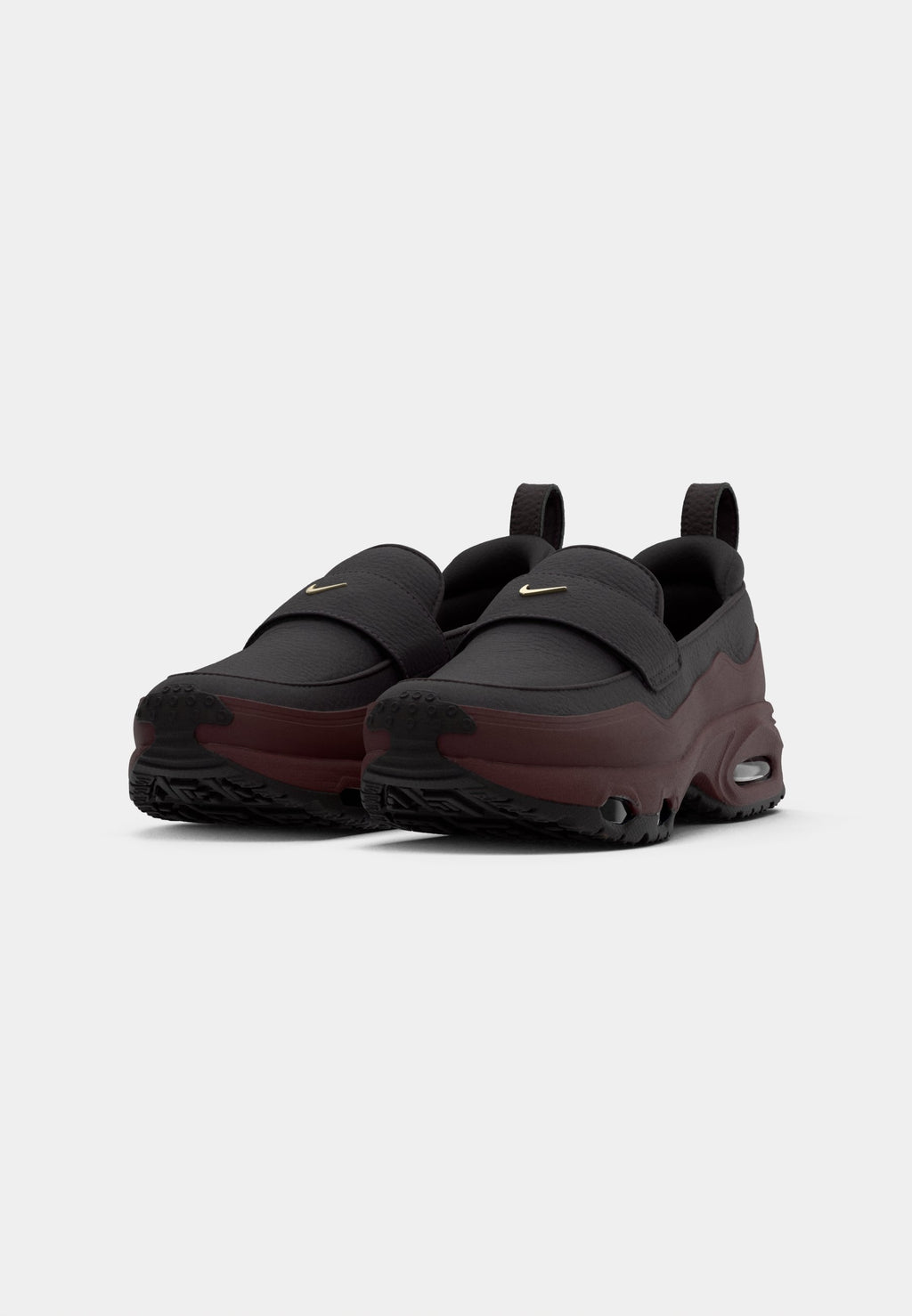 AIR MAX PHENOMENA - Slip-ons - burgundy crush/metallic silver-coloured/burgundy ash/black/pink foam