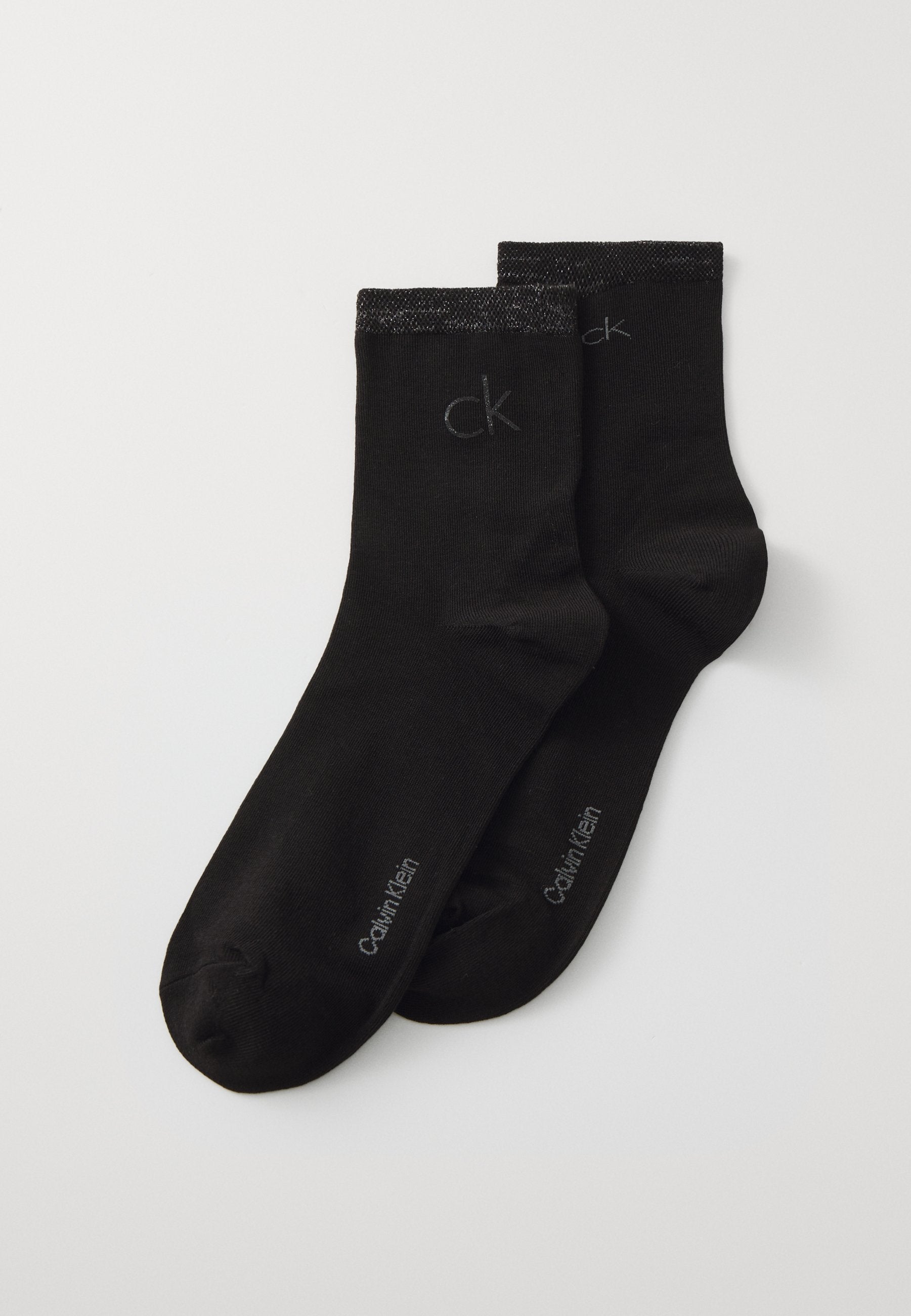 WOMEN SHORT SHINY LOGO 2 PACK - Socks - black