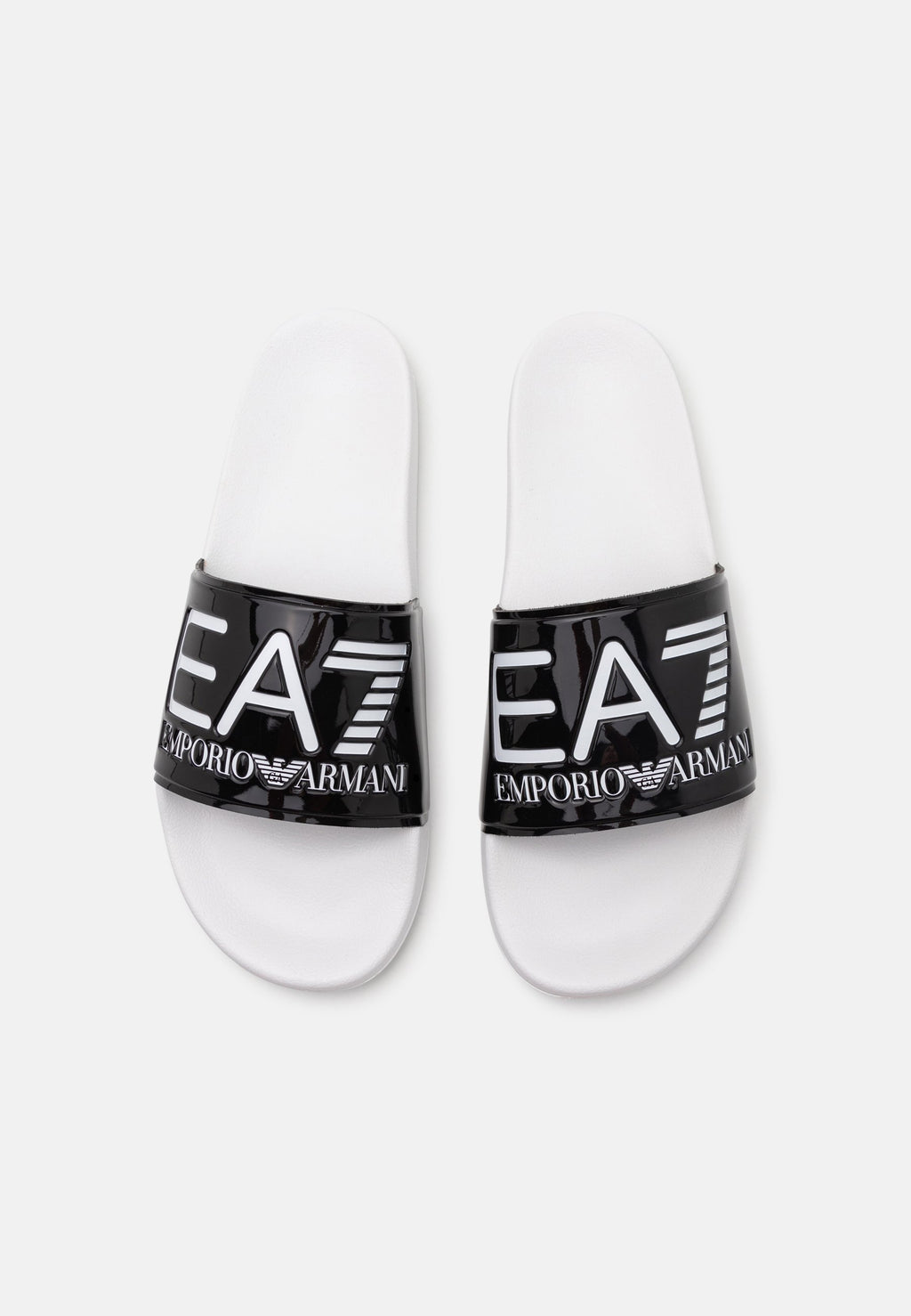 UNISEX - Pool slides - black/white