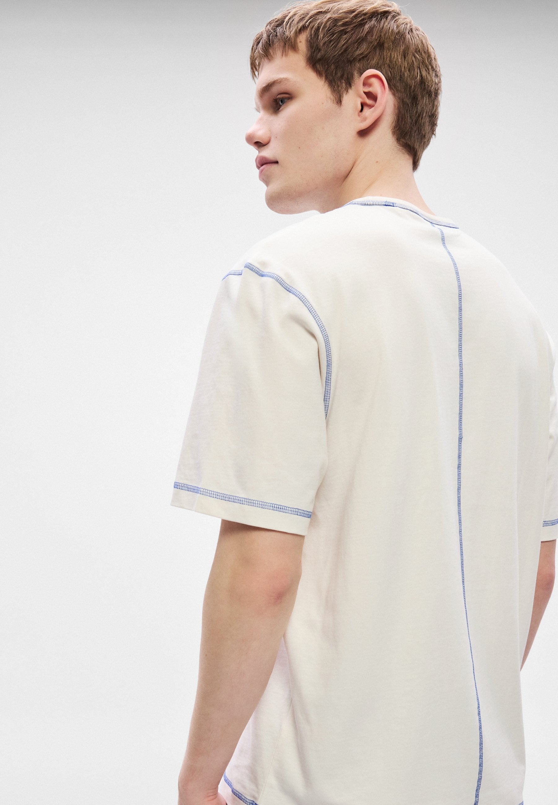 NOTHAL - Print T-shirt - open white