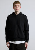 SAGGY - Zip-up sweatshirt - black