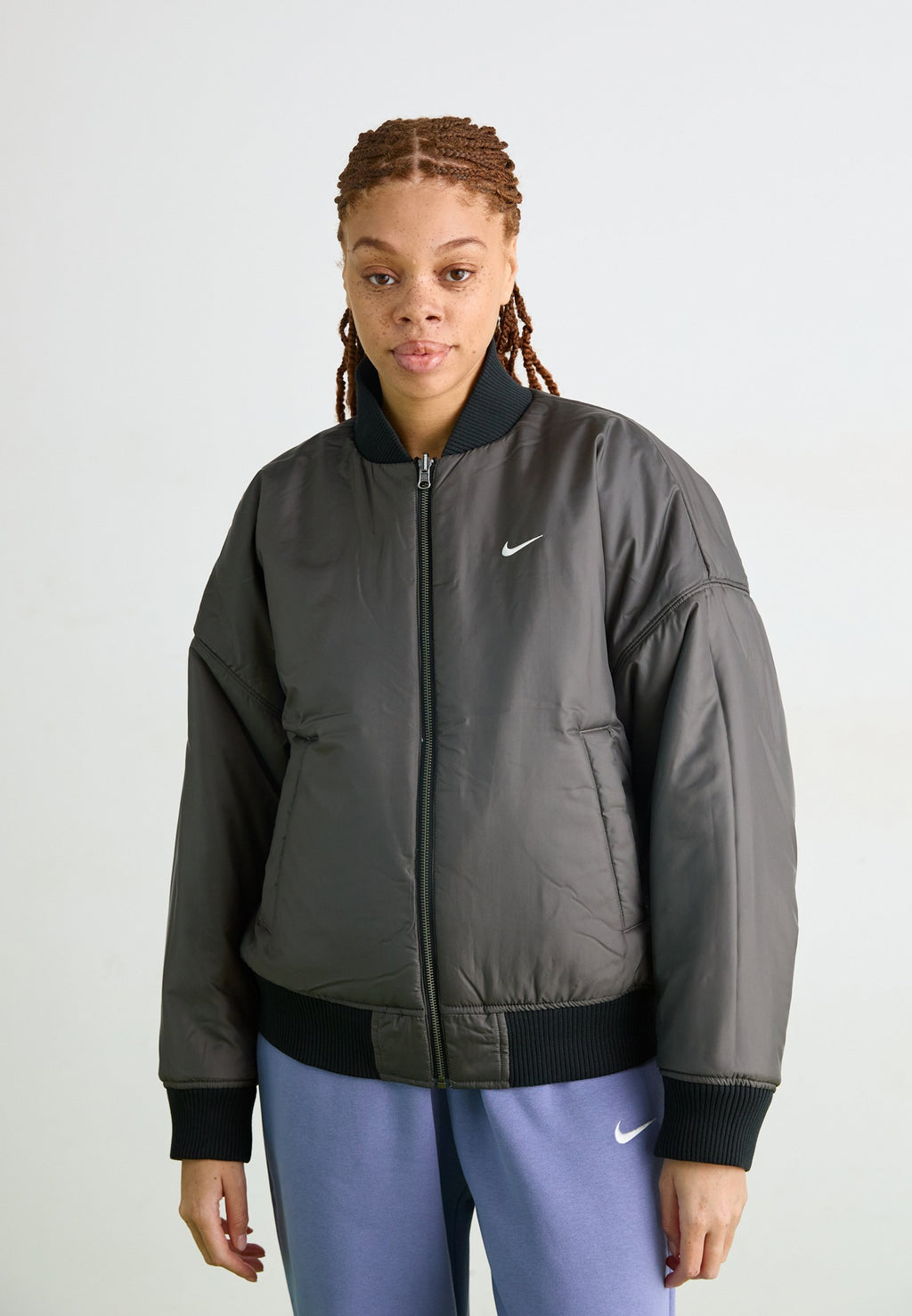 Bomber Jacket - black/medium ash/sail