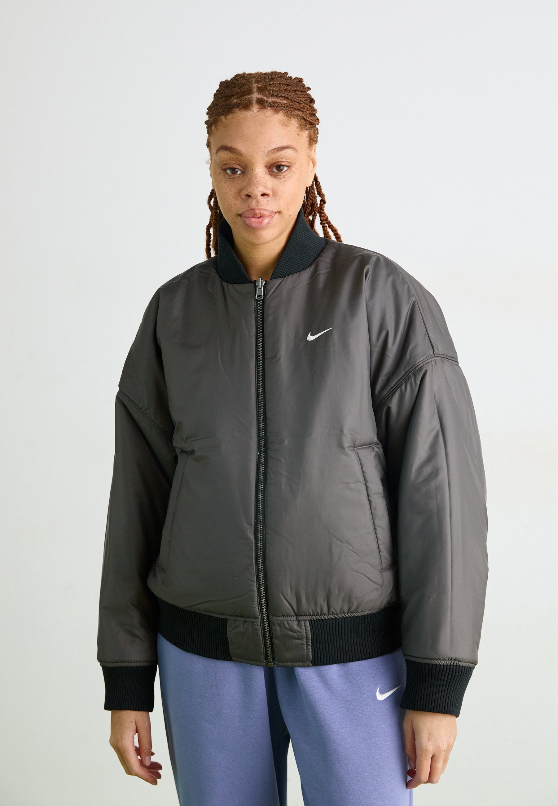 Bomber Jacket - black/medium ash/sail