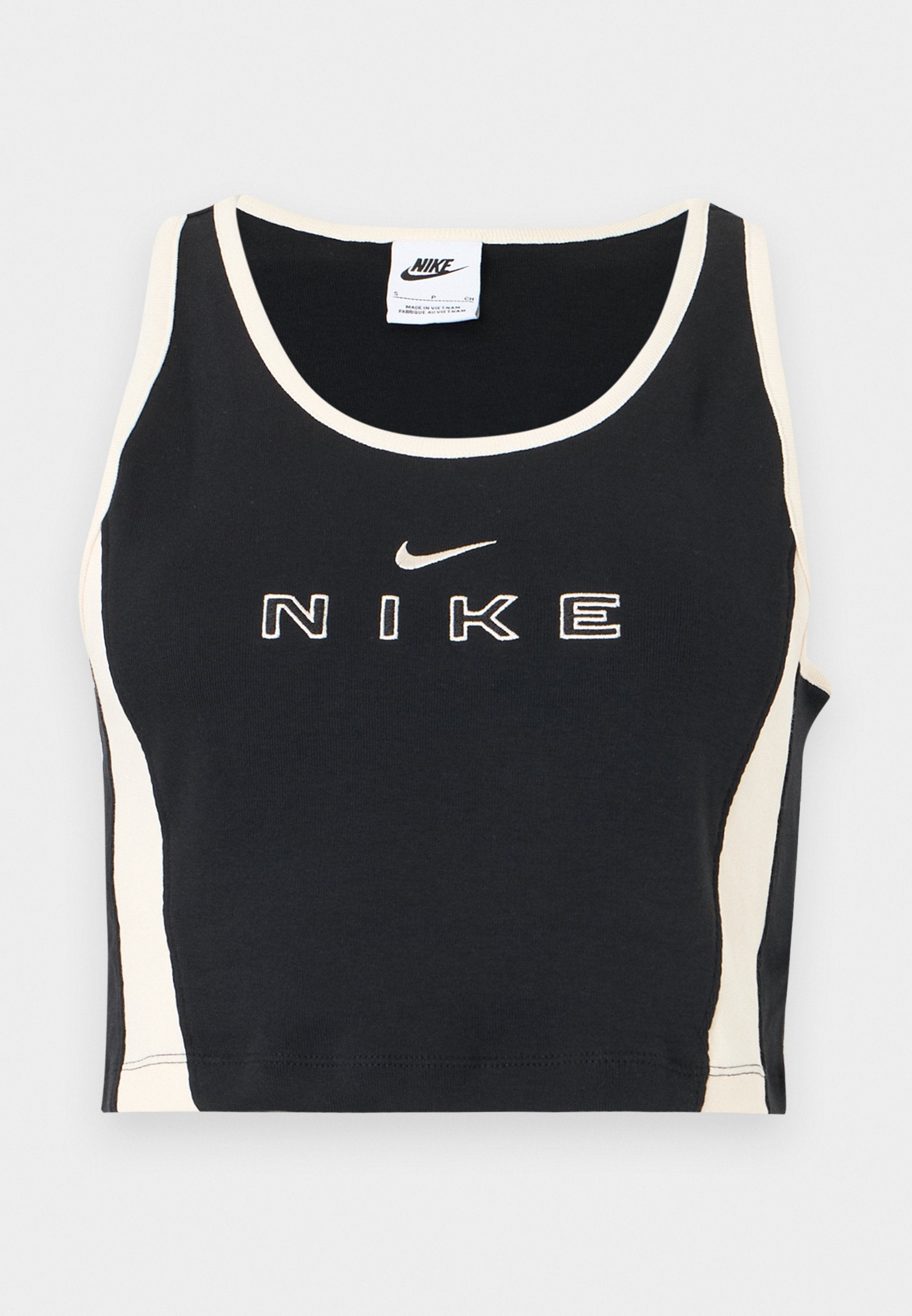 STREET CROP TANK - Top - black/chalk