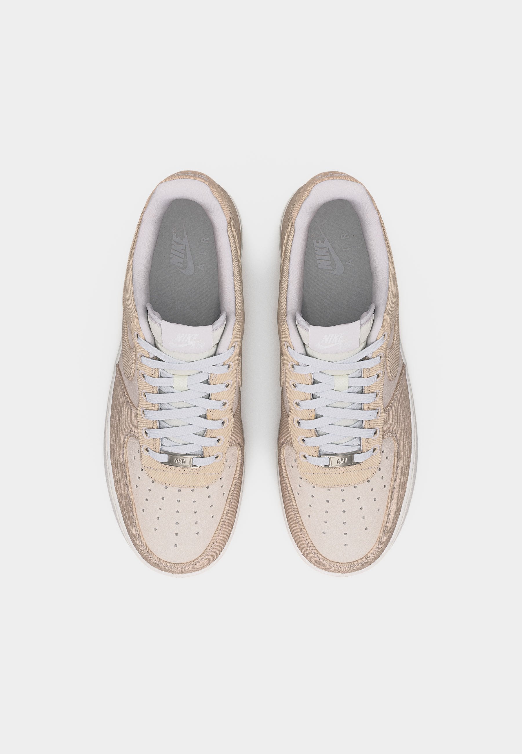 AIR FORCE 1 07 LV8 - Spor ayakkabı - açık gri/kirli beyaz/orta kahve