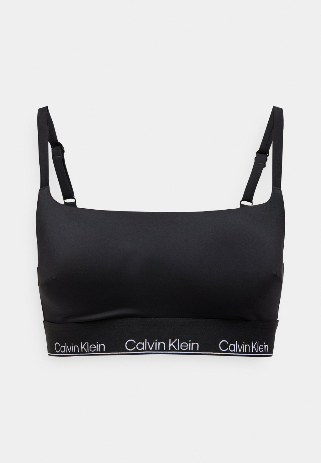 SQUARE NECK BRALETTE ICON SWIM - Bikini üstü - siyah