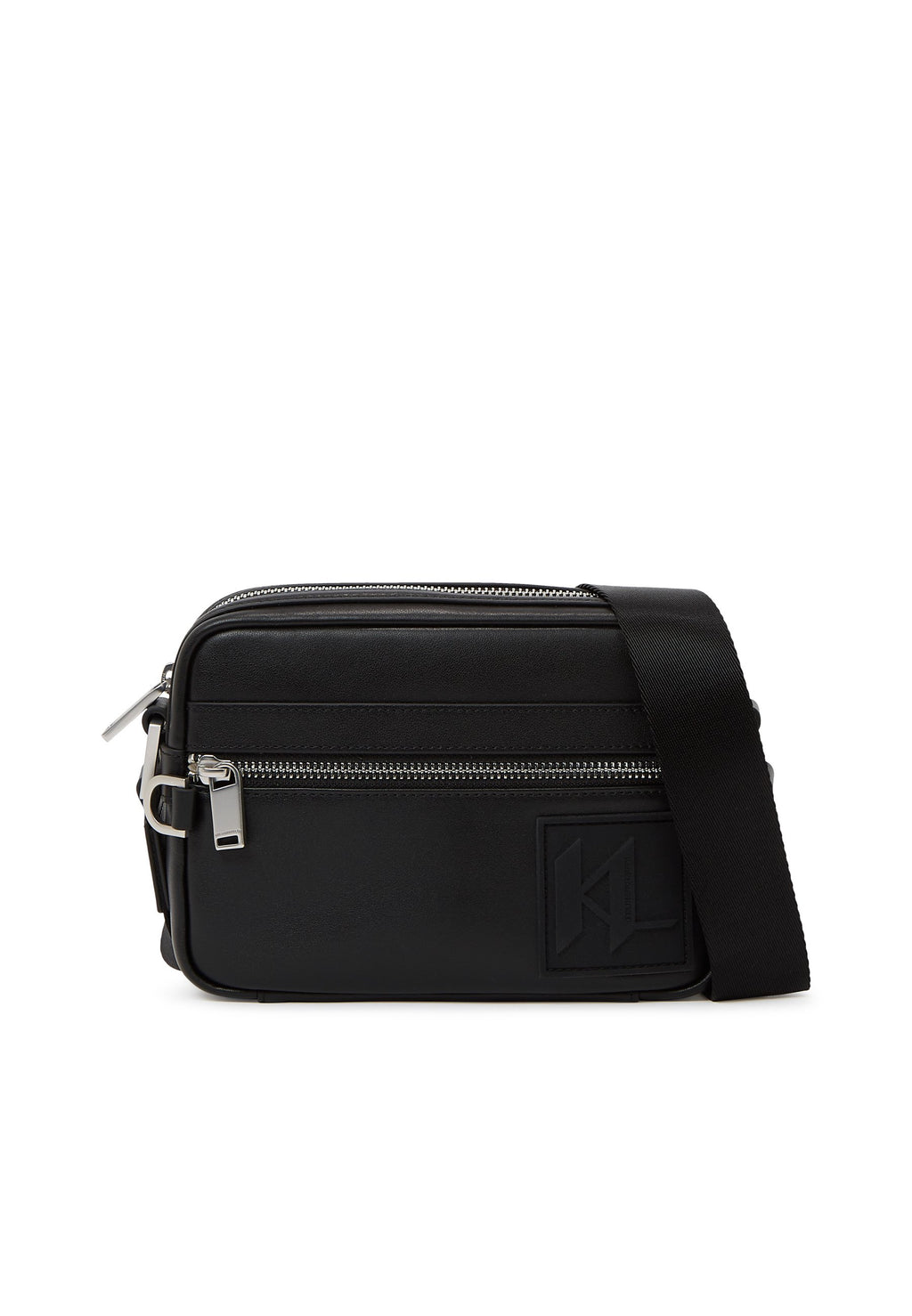 PATCH CAMERA BAG - Cross body bag - black